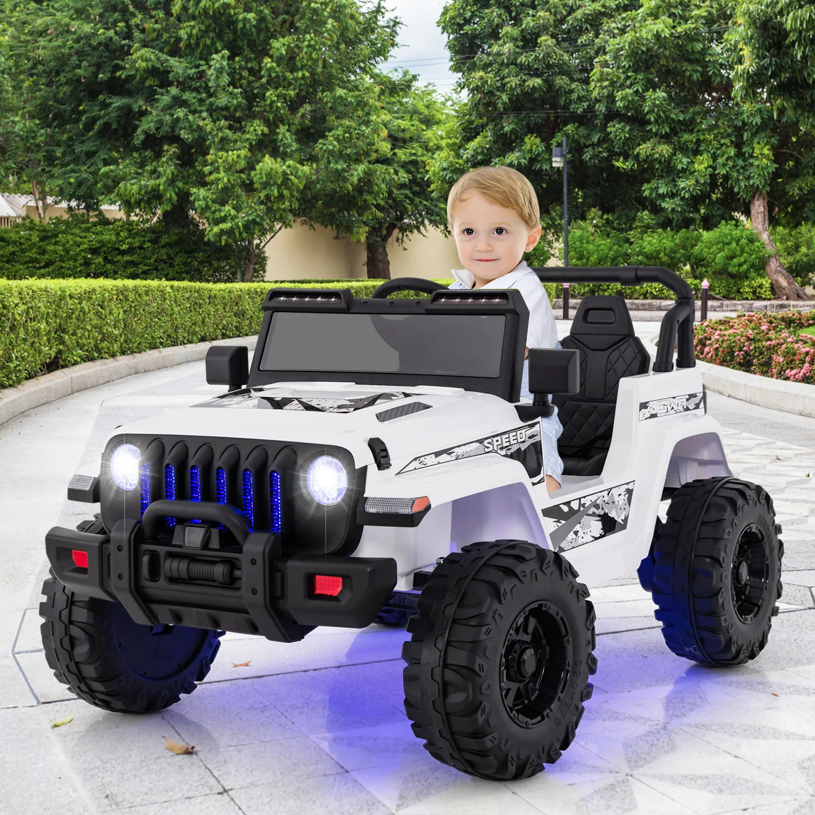 12V Kids Ride-on Jeep Car with 2.4 G Remote Control - Image 45