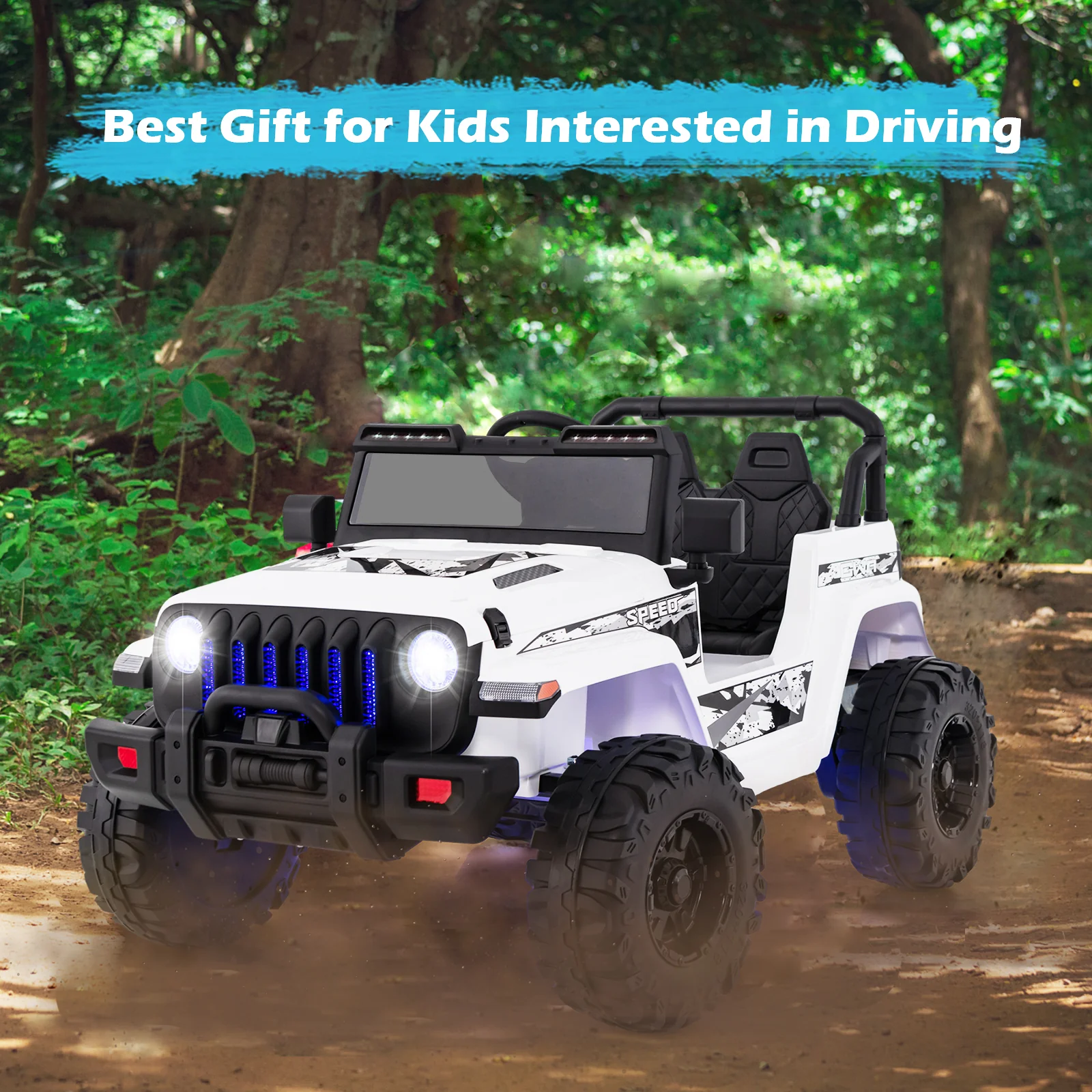 12V Kids Ride-on Jeep Car with 2.4 G Remote Control - Image 46