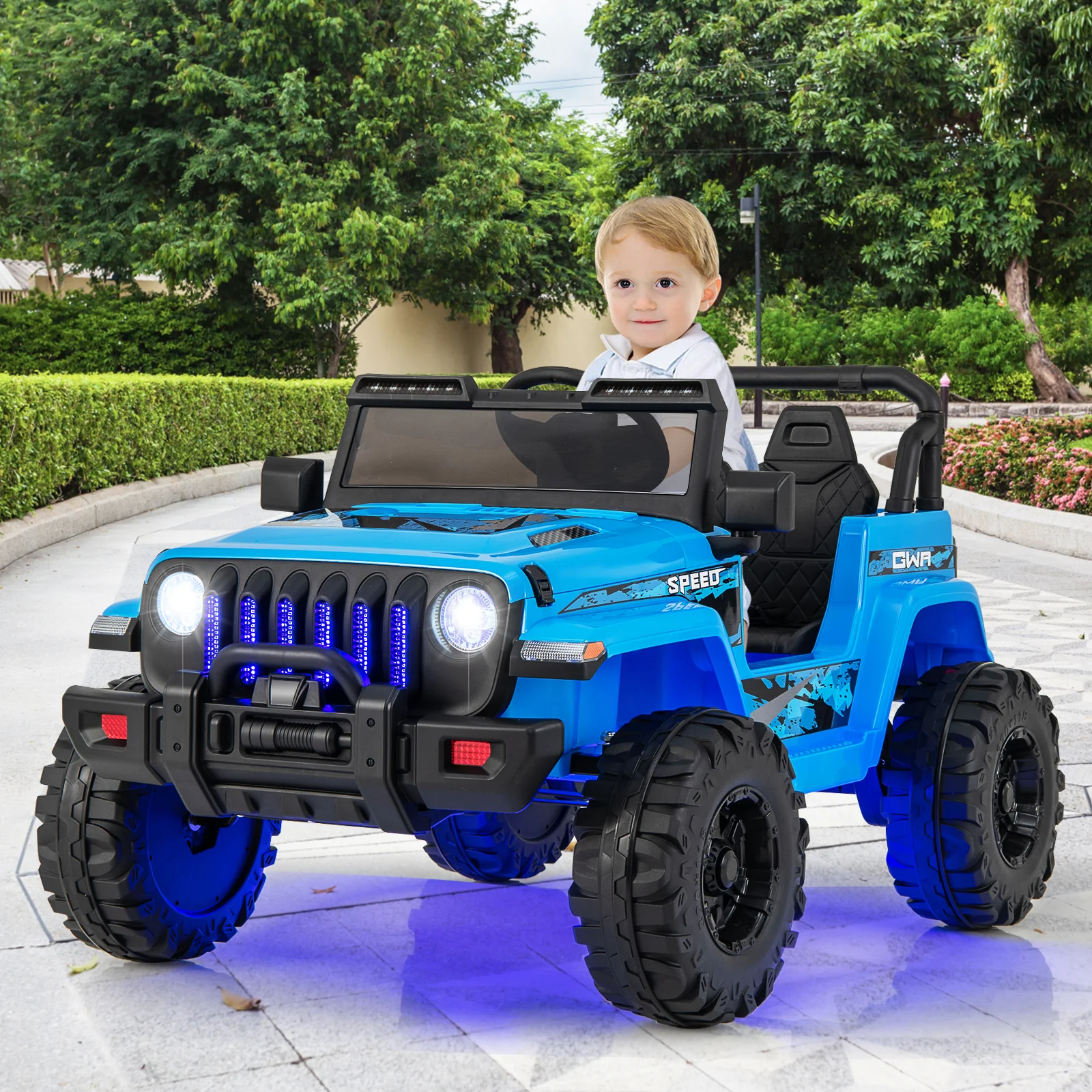 12V Kids Ride-on Jeep Car with 2.4 G Remote Control - Image 53