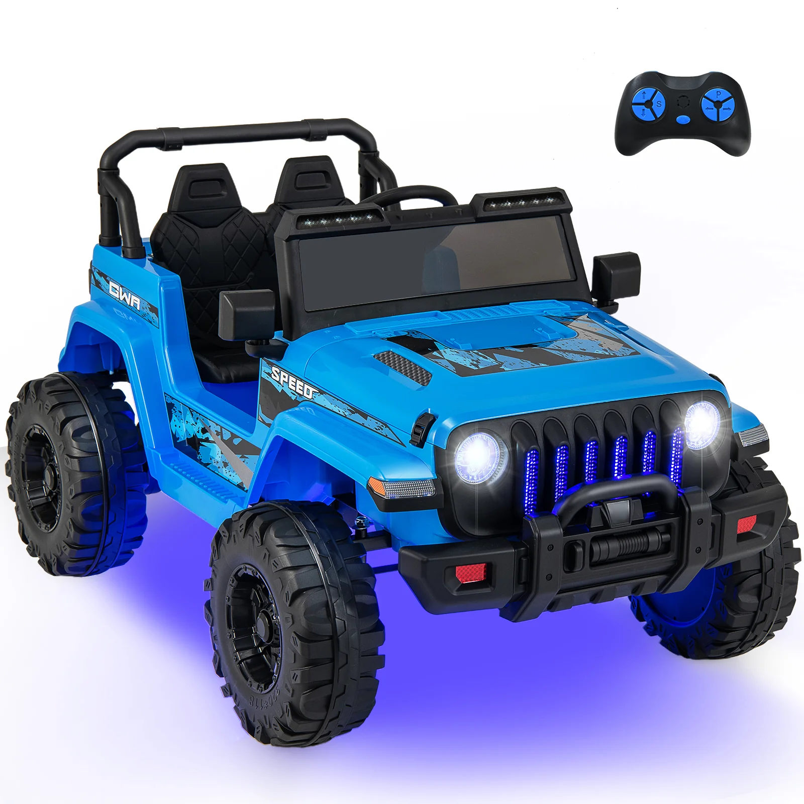 12V Kids Ride-on Jeep Car with 2.4 G Remote Control - Image 54