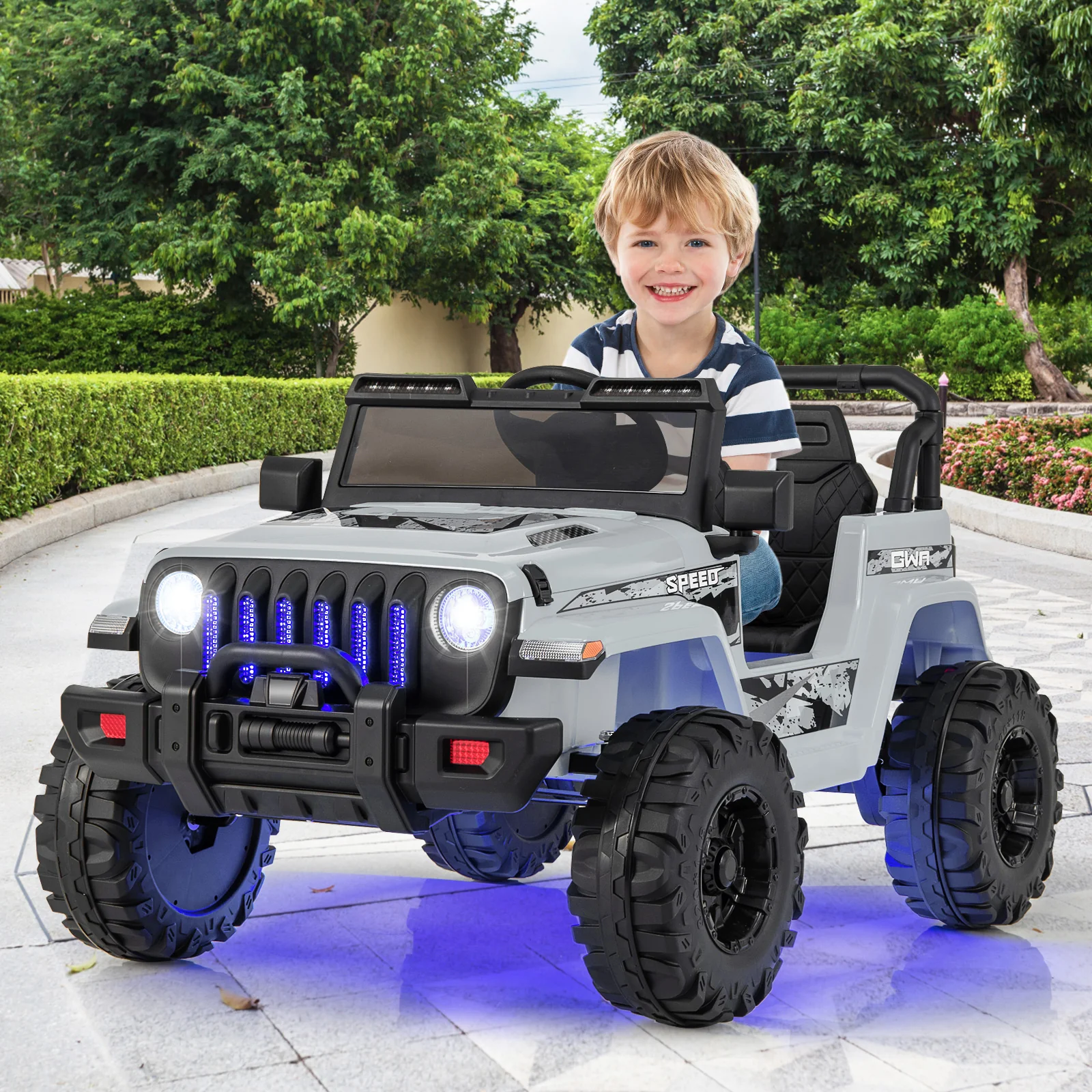 12V Kids Ride-on Jeep Car with 2.4 G Remote Control - Image 61