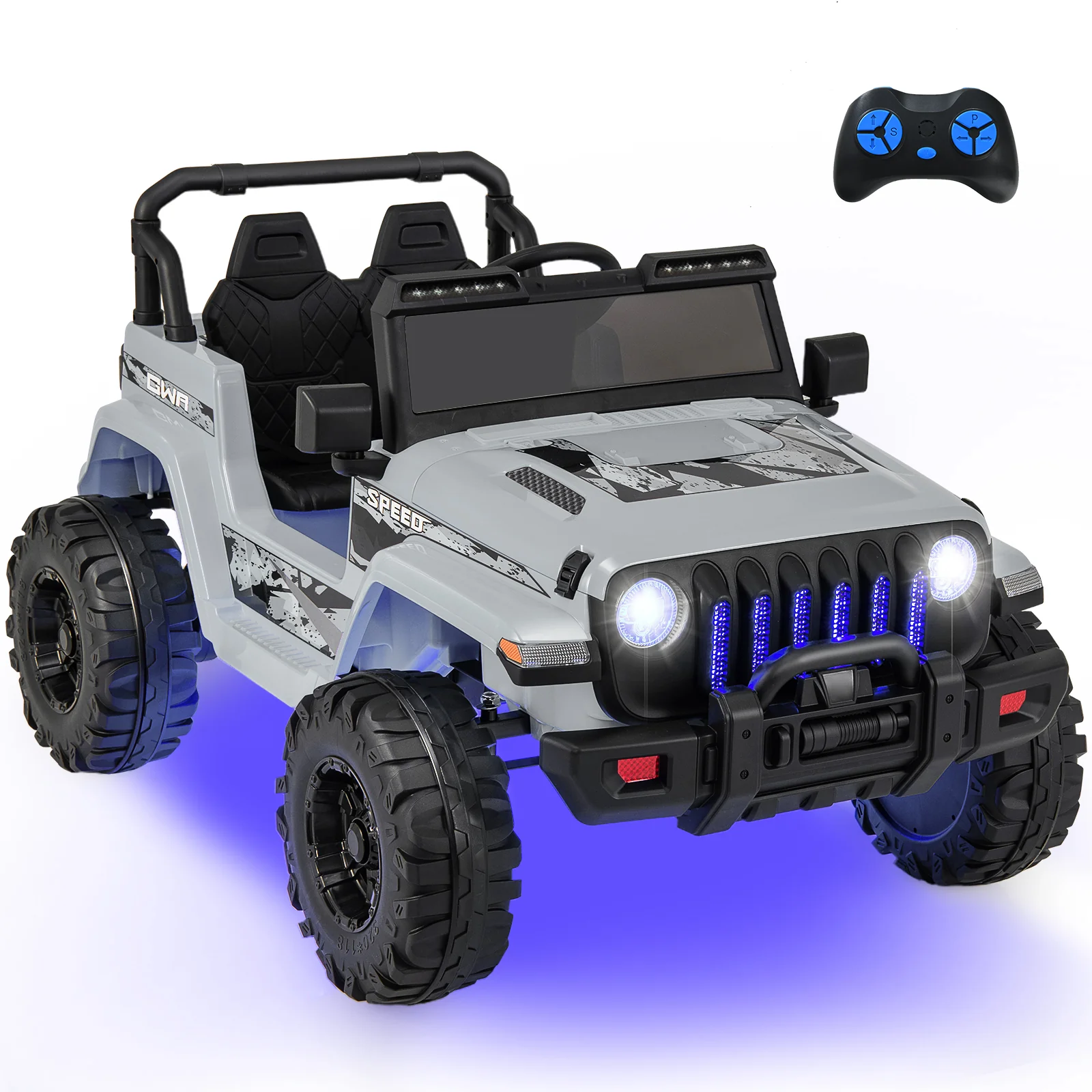 12V Kids Ride-on Jeep Car with 2.4 G Remote Control - Image 62