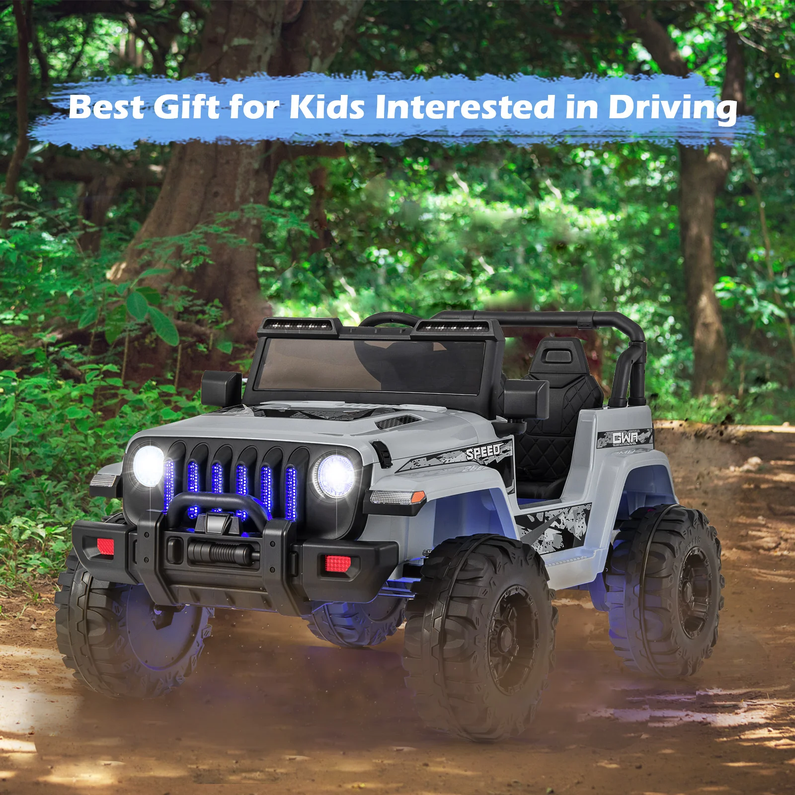 12V Kids Ride-on Jeep Car with 2.4 G Remote Control - Image 64
