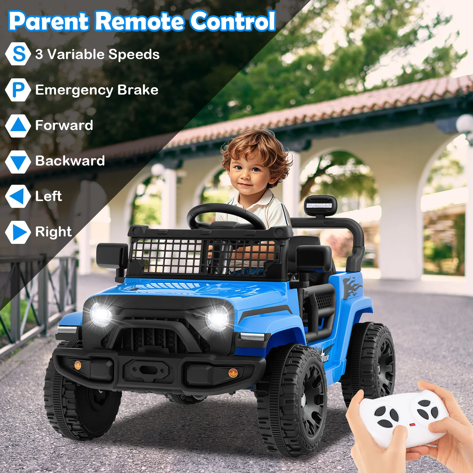 12V Kids Ride on Truck Car Battery Powered Electric Vehicle - Image 14