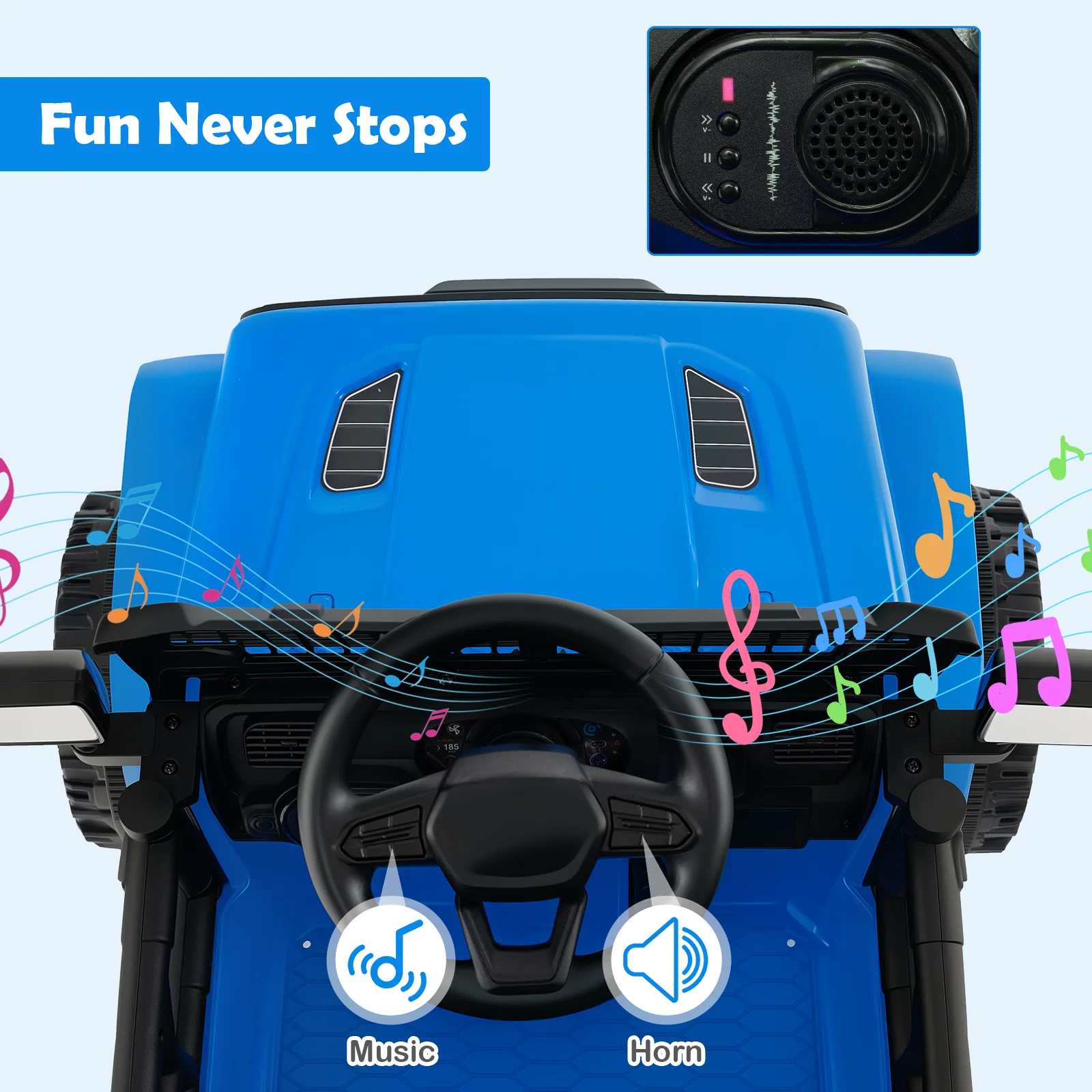 12V Kids Ride on Truck Car Battery Powered Electric Vehicle - Image 16