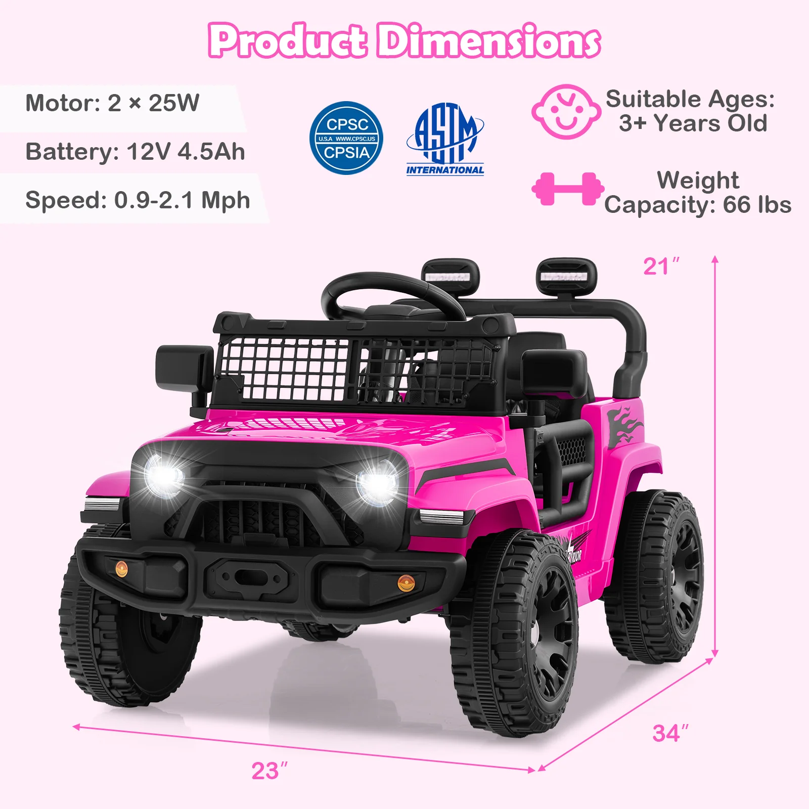 12V Kids Ride on Truck Car Battery Powered Electric Vehicle - Image 20