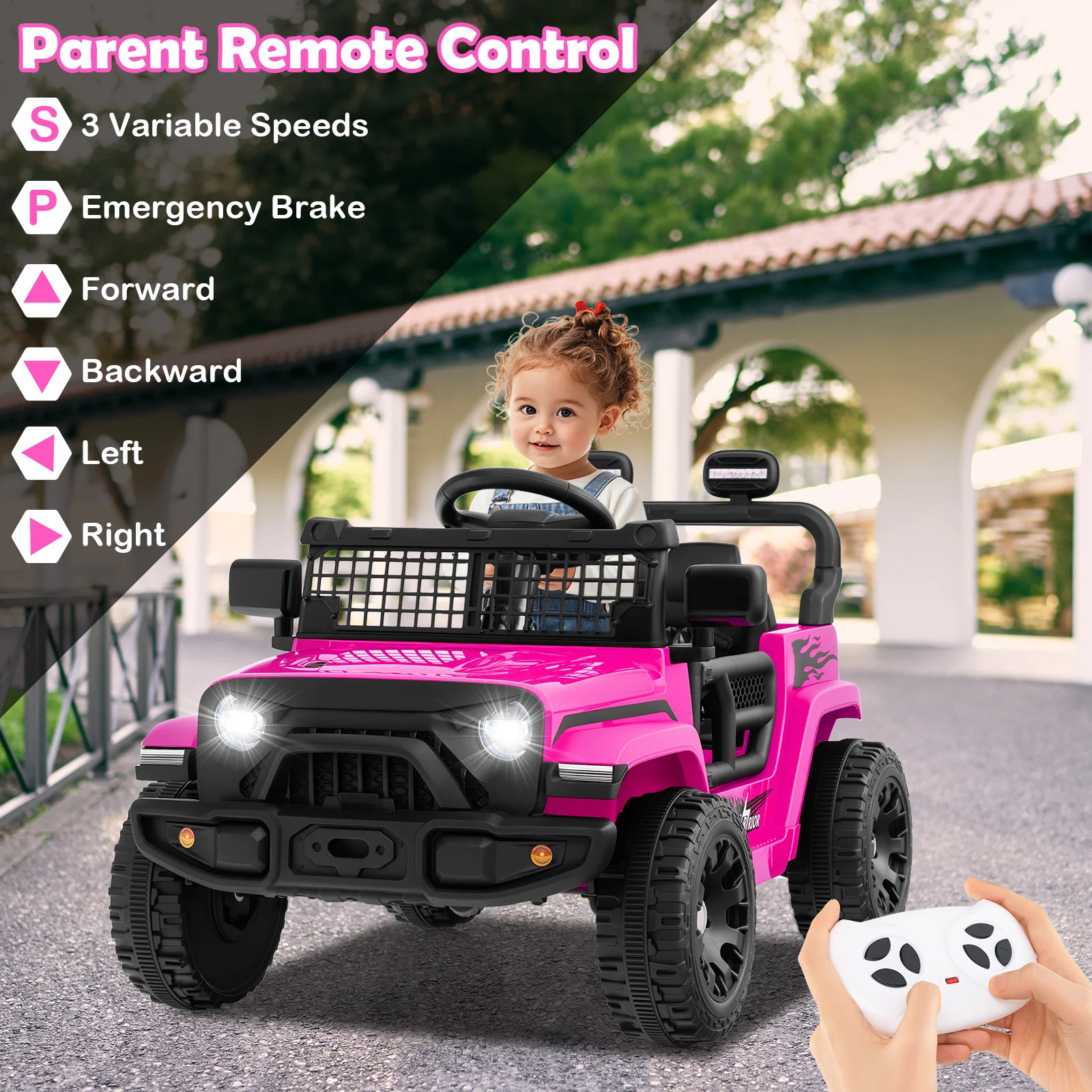 12V Kids Ride on Truck Car Battery Powered Electric Vehicle - Image 22