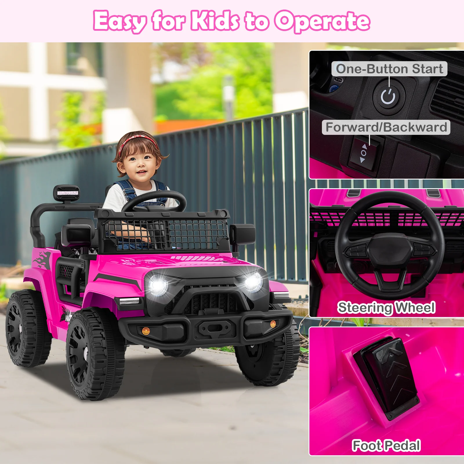 12V Kids Ride on Truck Car Battery Powered Electric Vehicle - Image 23
