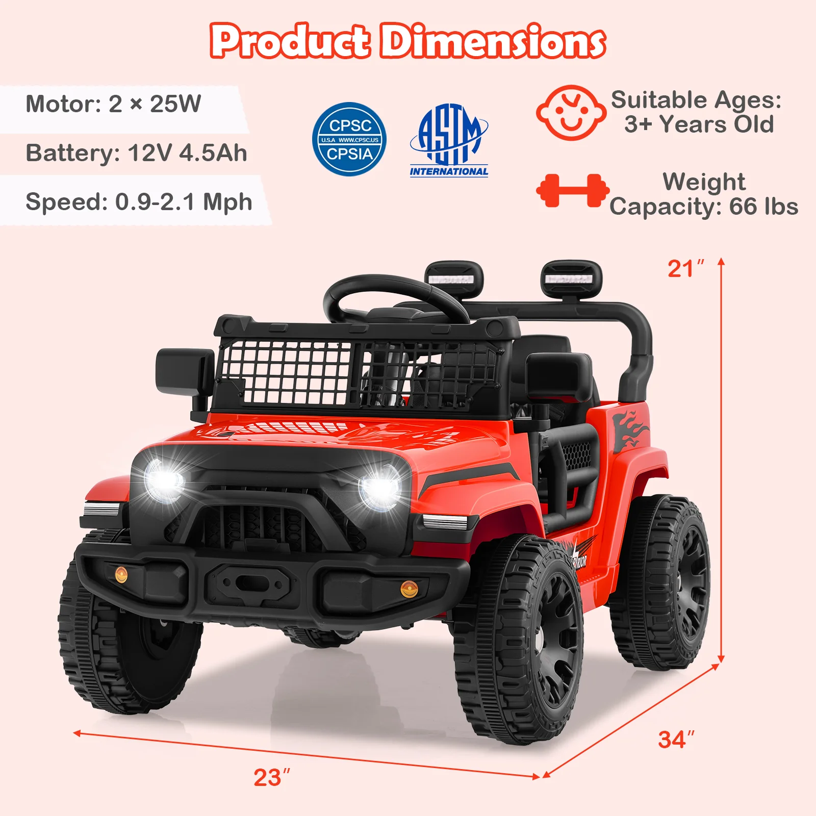 12V Kids Ride on Truck Car Battery Powered Electric Vehicle - Image 28