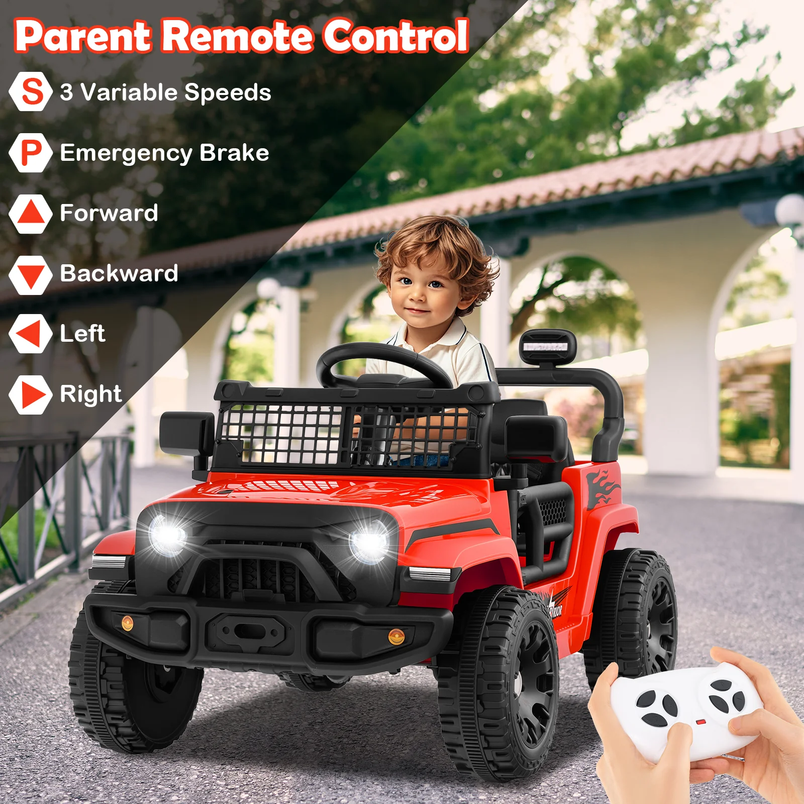 12V Kids Ride on Truck Car Battery Powered Electric Vehicle - Image 30
