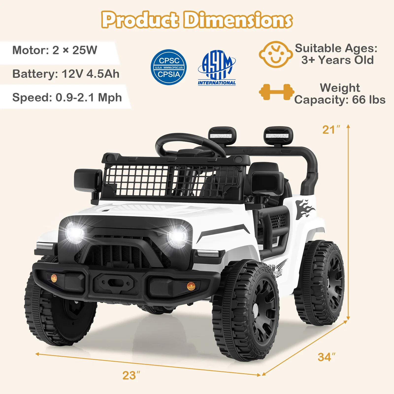 12V Kids Ride on Truck Car Battery Powered Electric Vehicle - Image 36