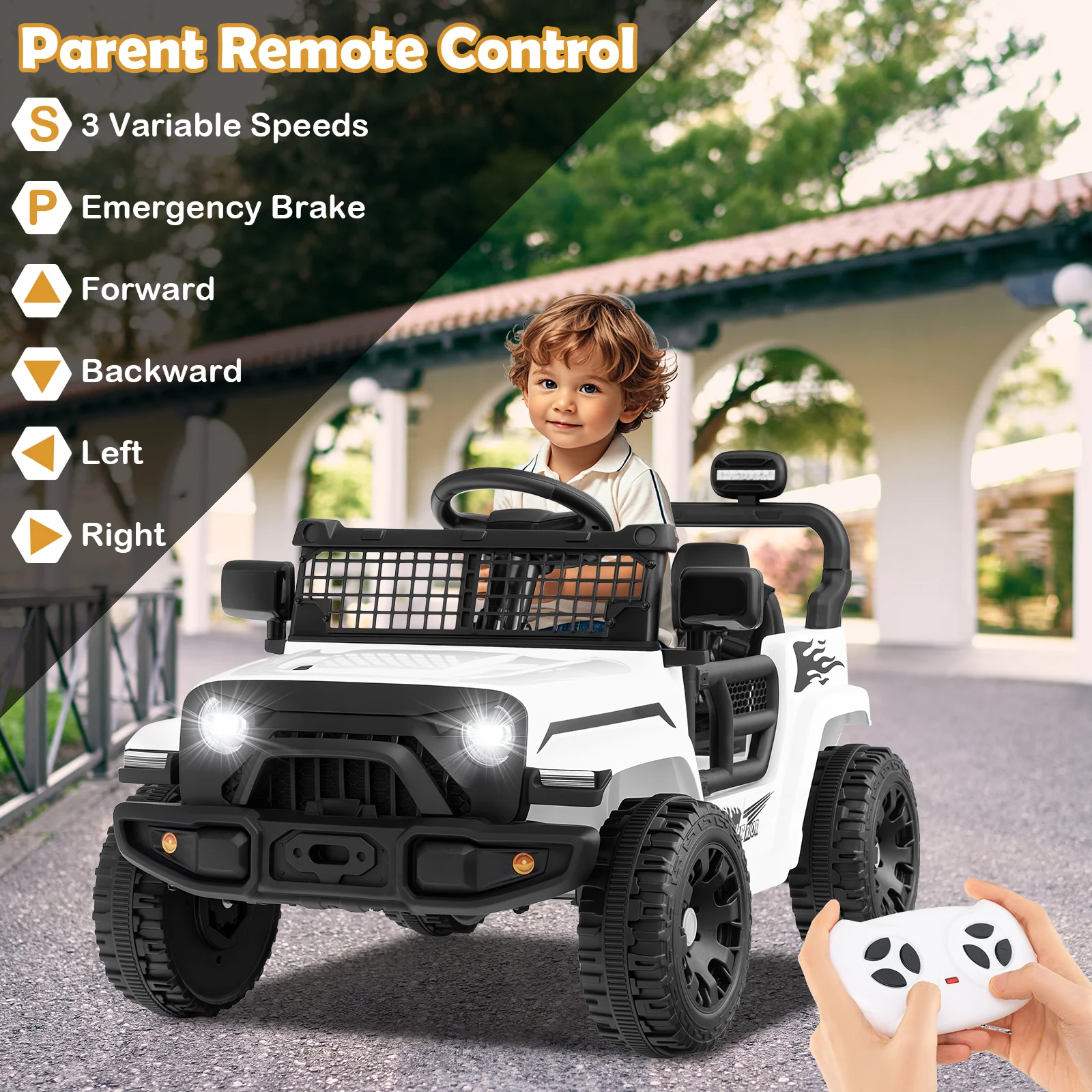 12V Kids Ride on Truck Car Battery Powered Electric Vehicle - Image 38