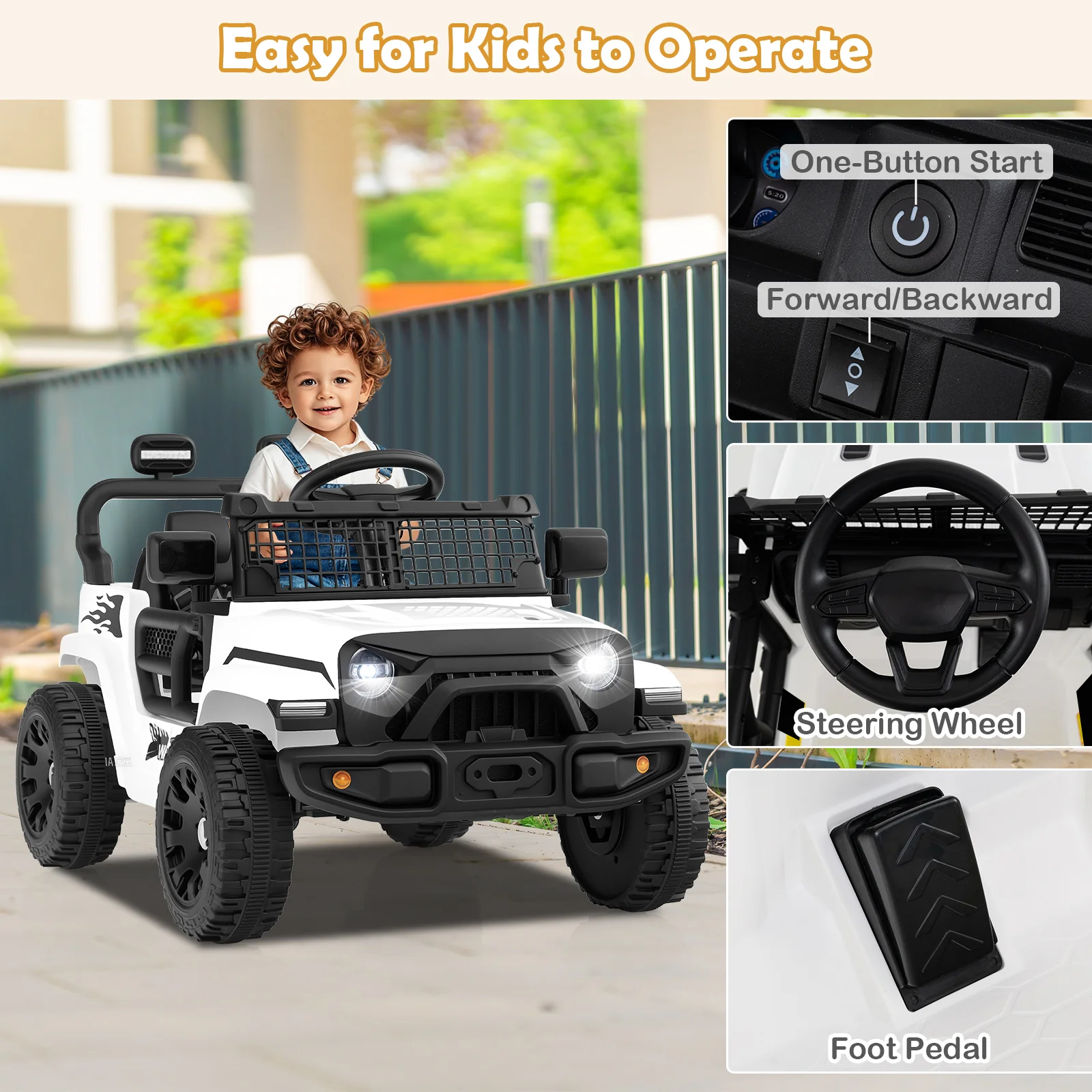 12V Kids Ride on Truck Car Battery Powered Electric Vehicle - Image 40