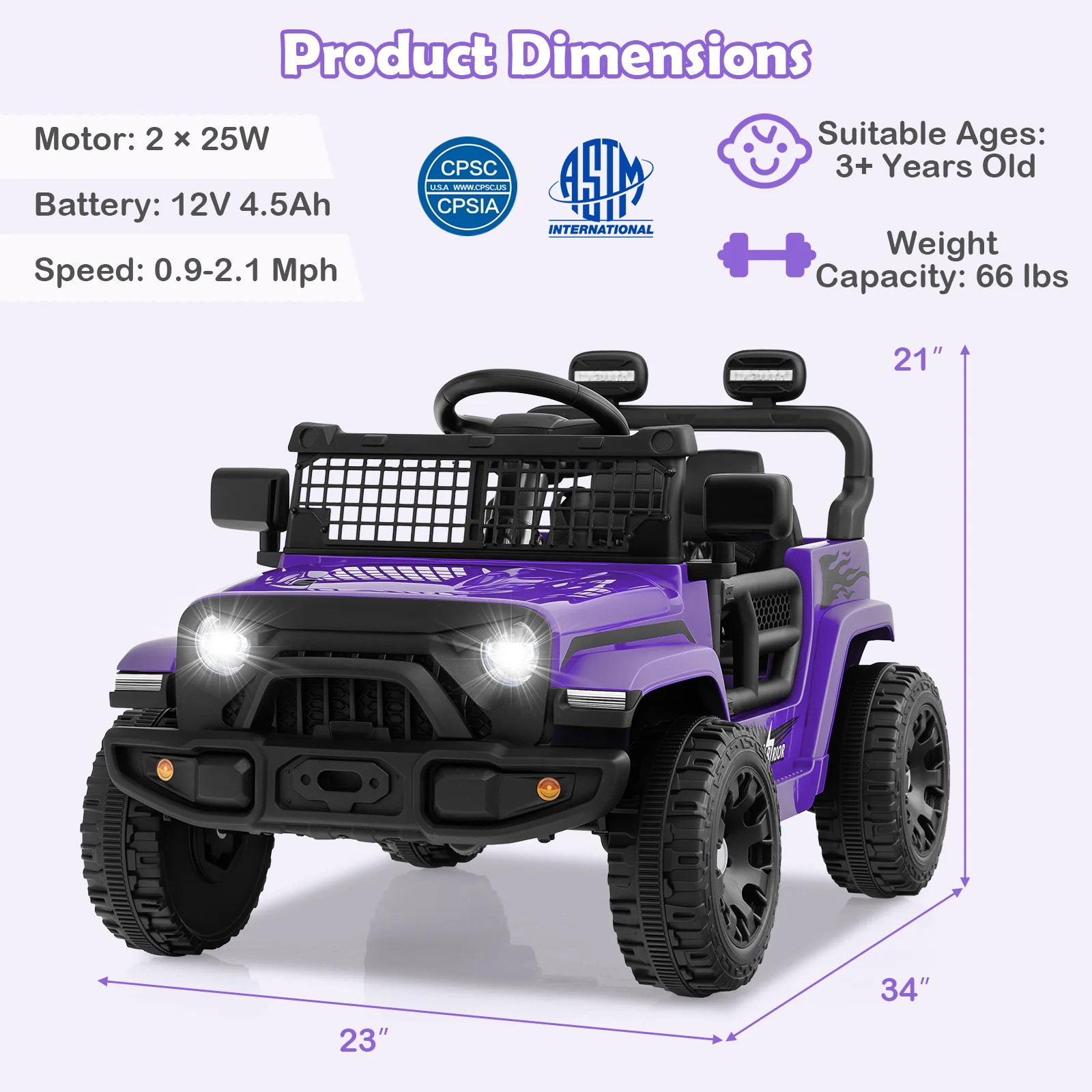 12V Kids Ride on Truck Car Battery Powered Electric Vehicle - Image 44