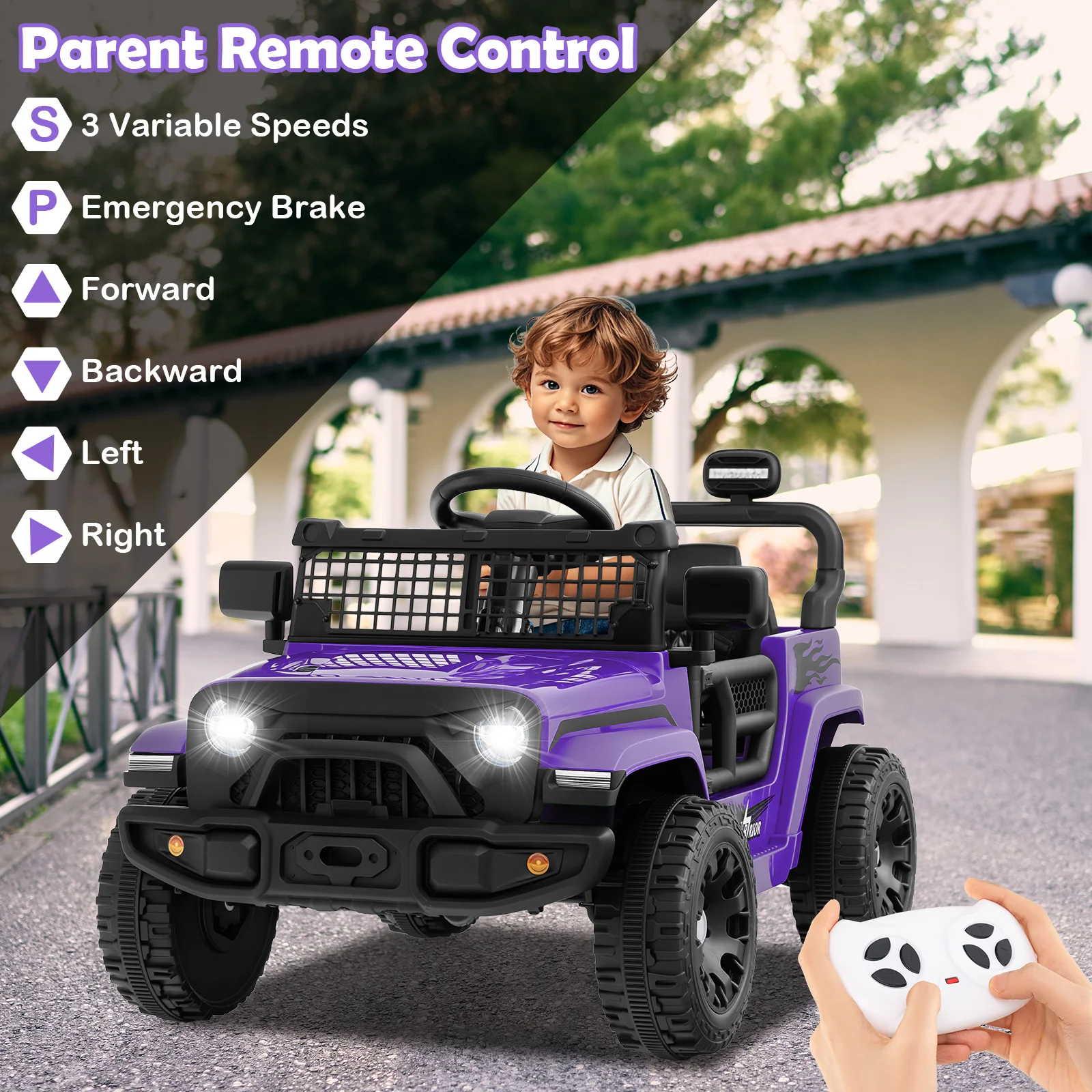 12V Kids Ride on Truck Car Battery Powered Electric Vehicle - Image 46