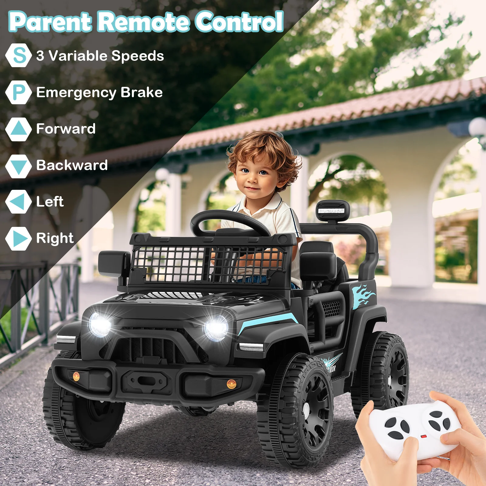 12V Kids Ride on Truck Car Battery Powered Electric Vehicle - Image 6