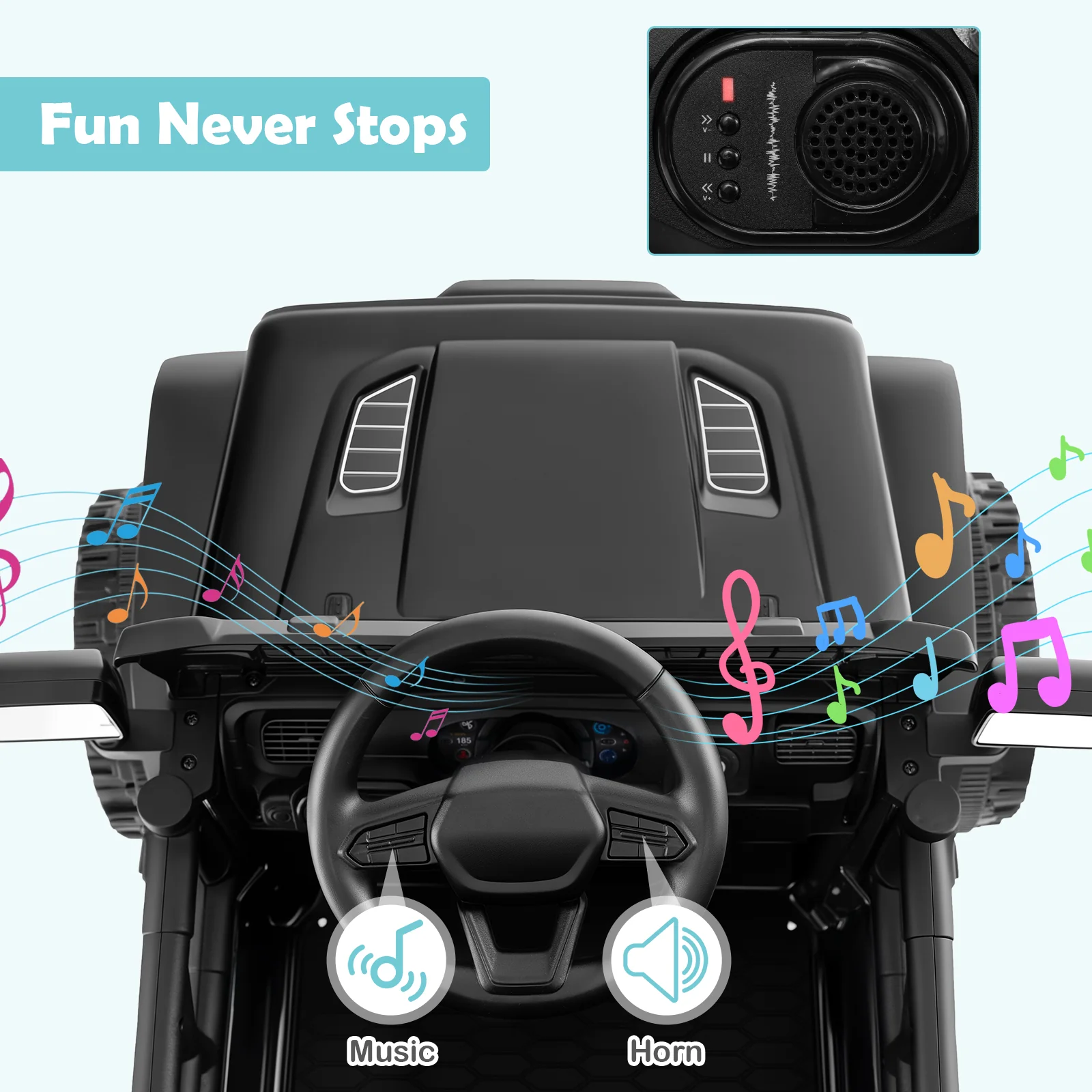 12V Kids Ride on Truck Car Battery Powered Electric Vehicle - Image 8