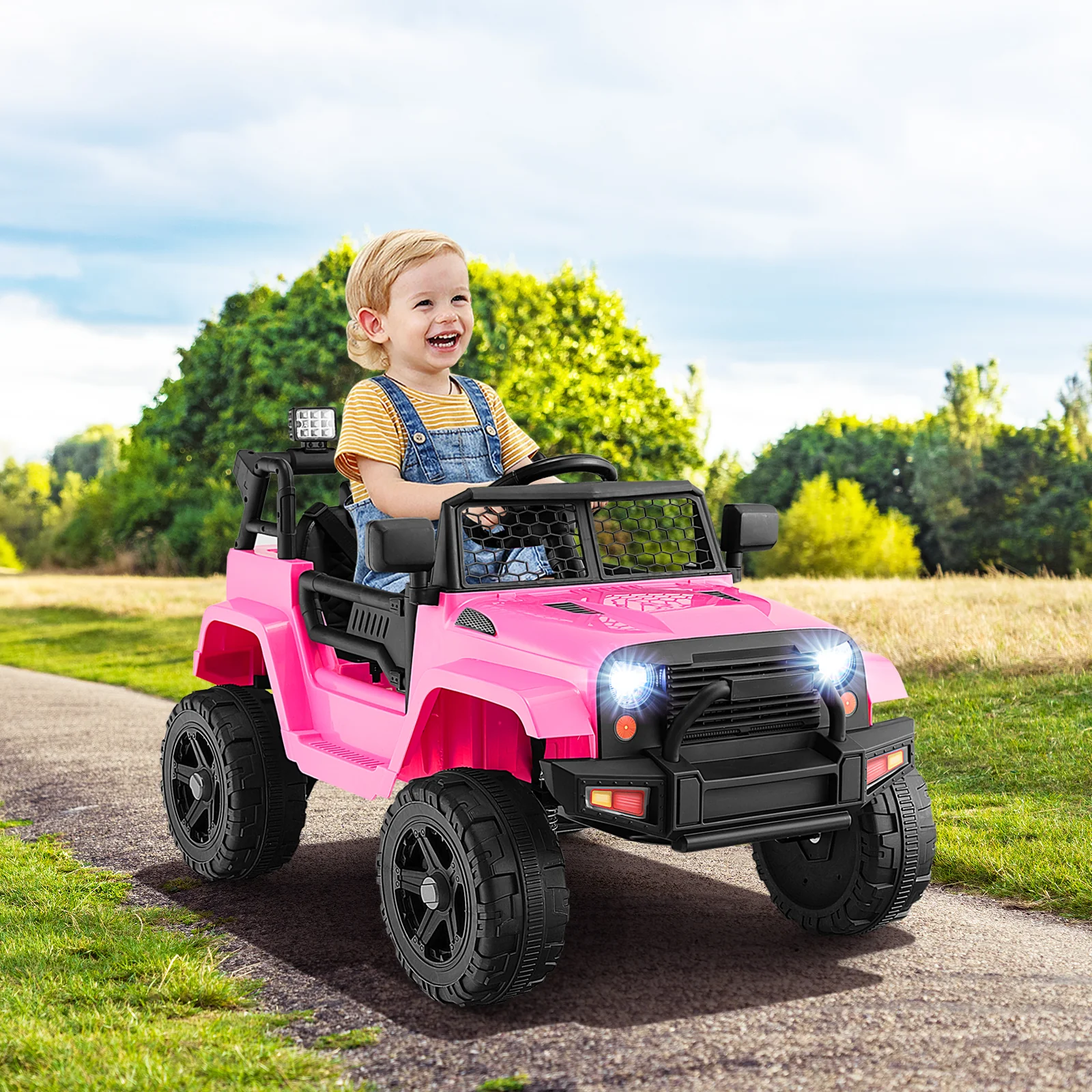 12V Kids Ride On Truck with Remote Control and Headlights - Image 10