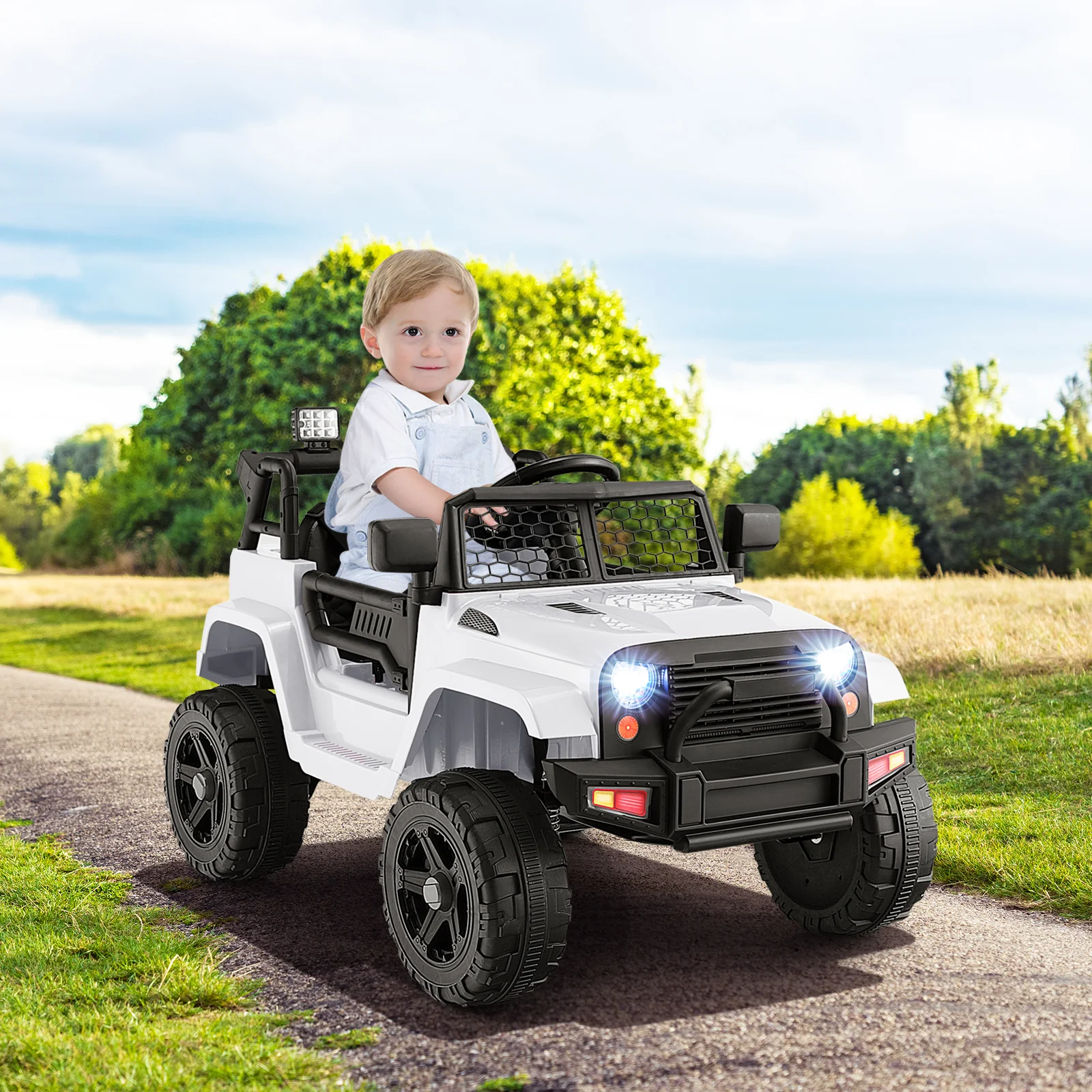 12V Kids Ride On Truck with Remote Control and Headlights - Image 18