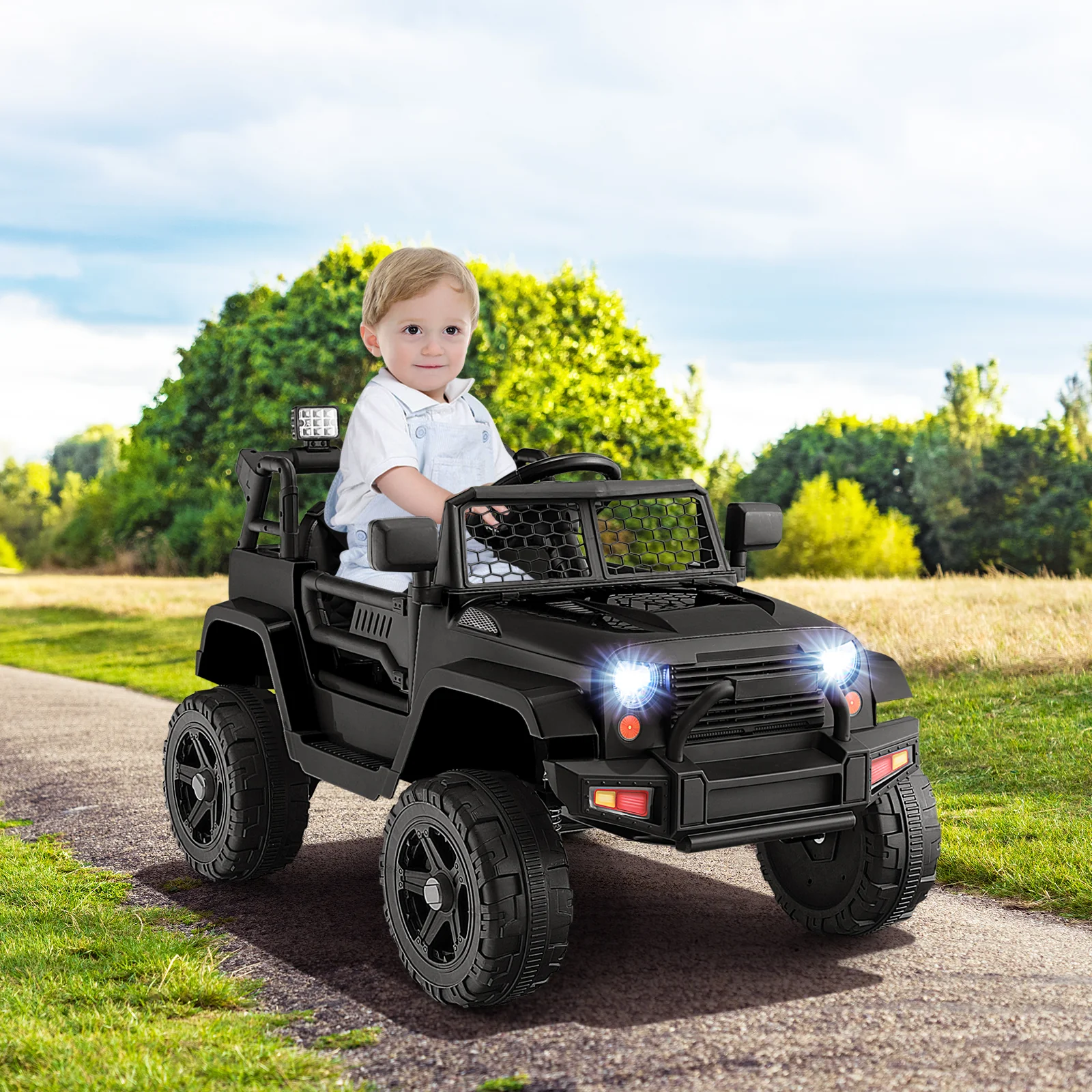 12V Kids Ride On Truck with Remote Control and Headlights - Image 2
