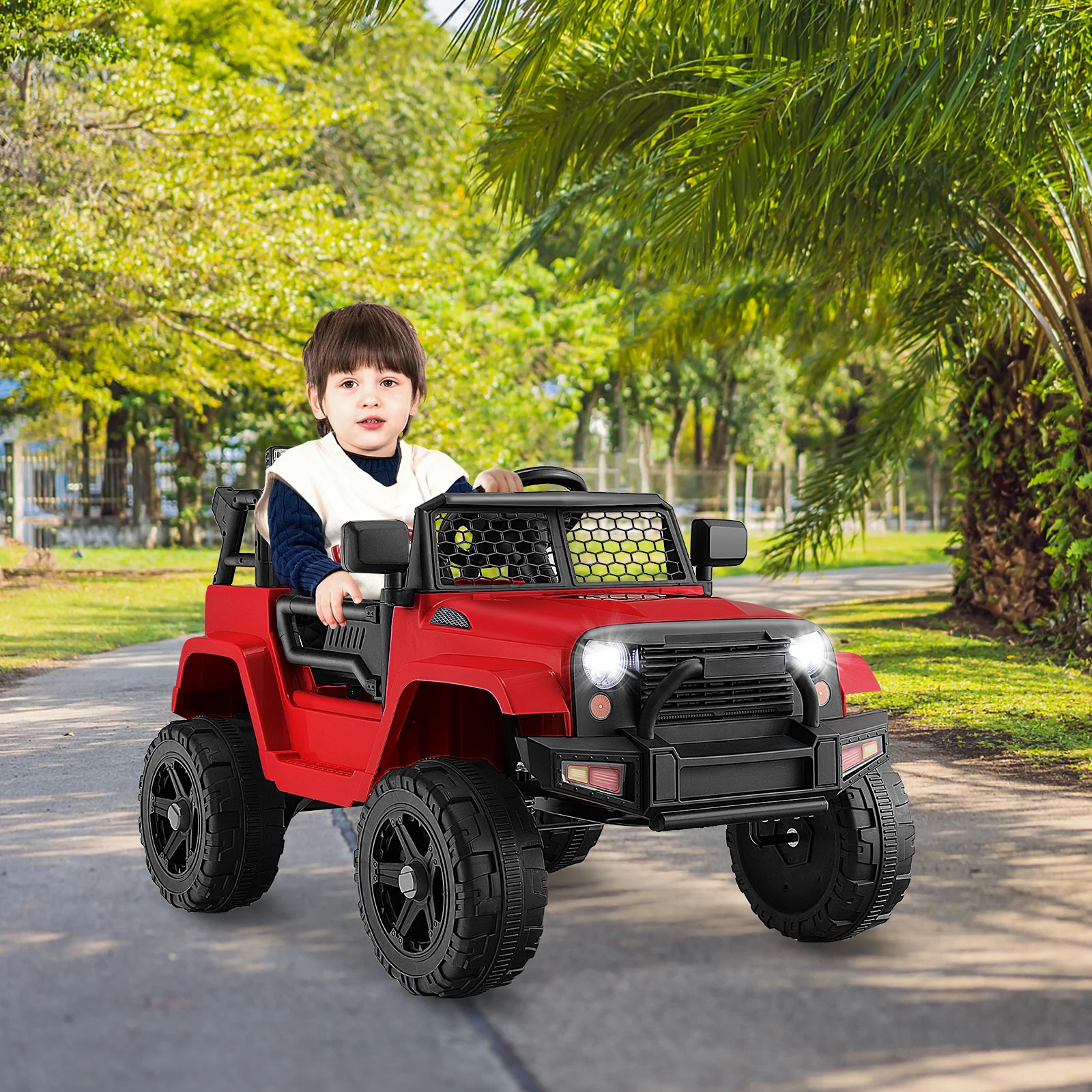 12V Kids Ride On Truck with Remote Control and Headlights - Image 25