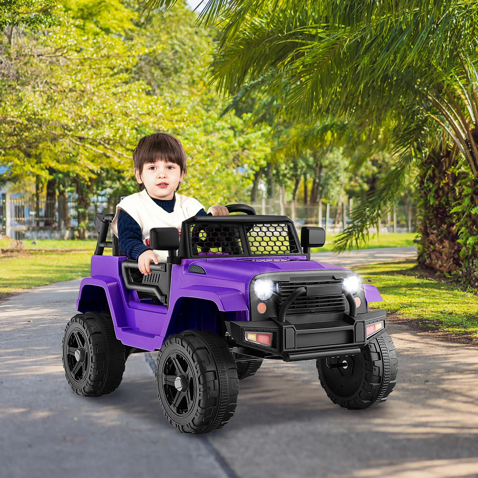 12V Kids Ride On Truck with Remote Control and Headlights - Image 33