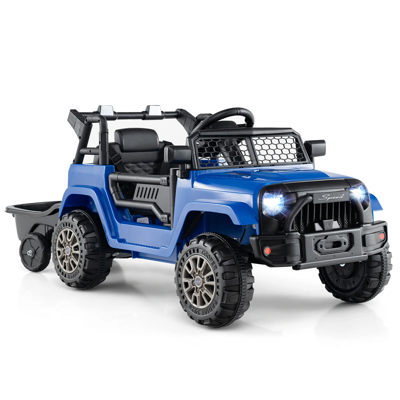 12V Kids Ride On UTV Car with Detachable Trailer - Image 10