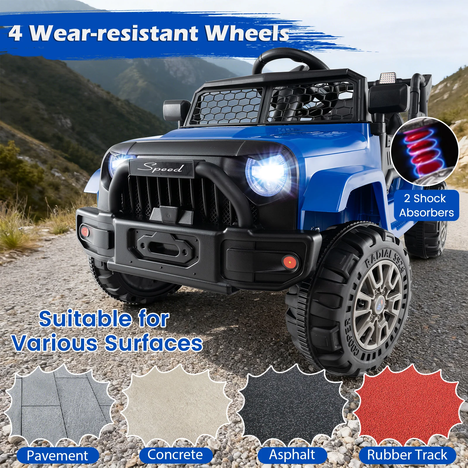 12V Kids Ride On UTV Car with Detachable Trailer - Image 16