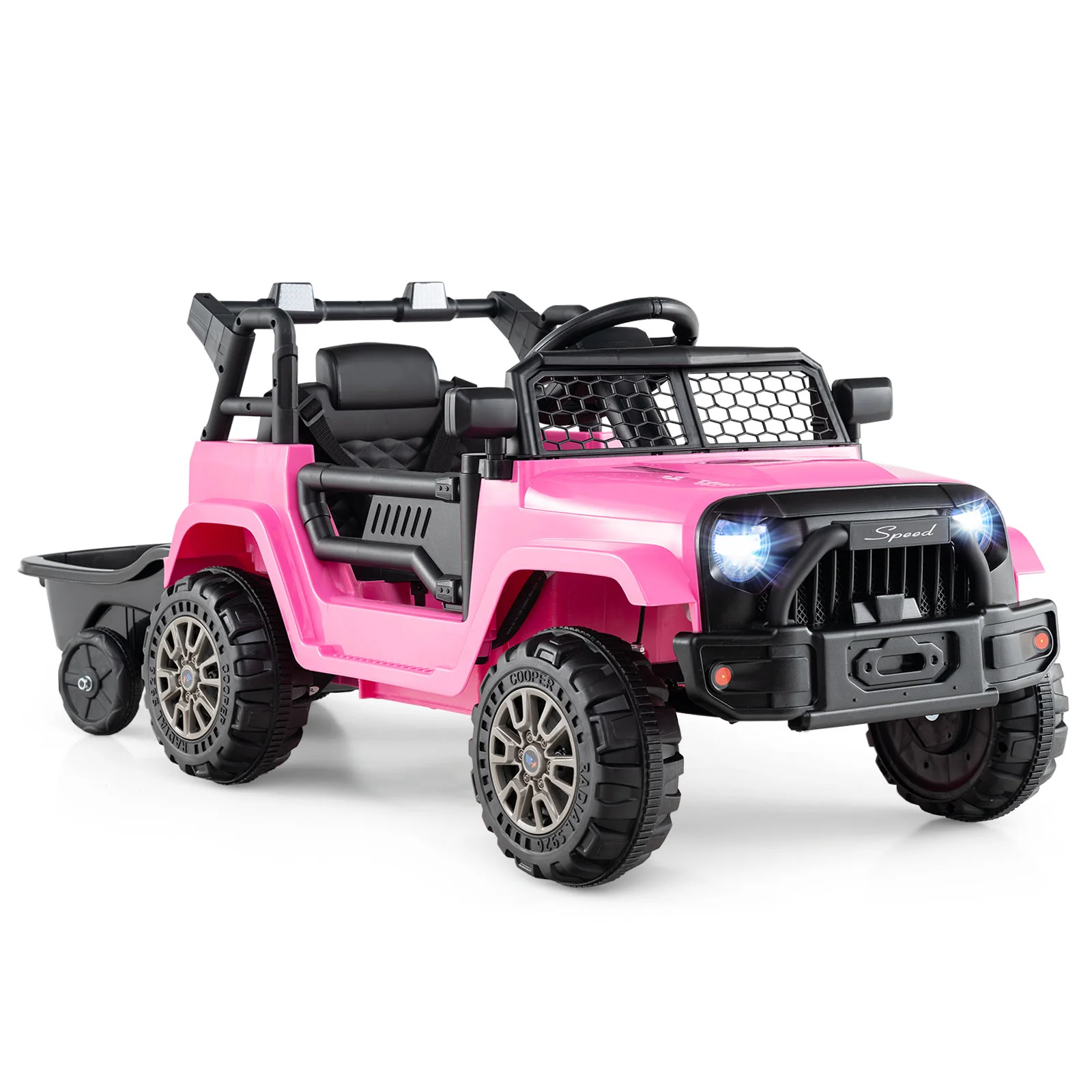 12V Kids Ride On UTV Car with Detachable Trailer - Image 18