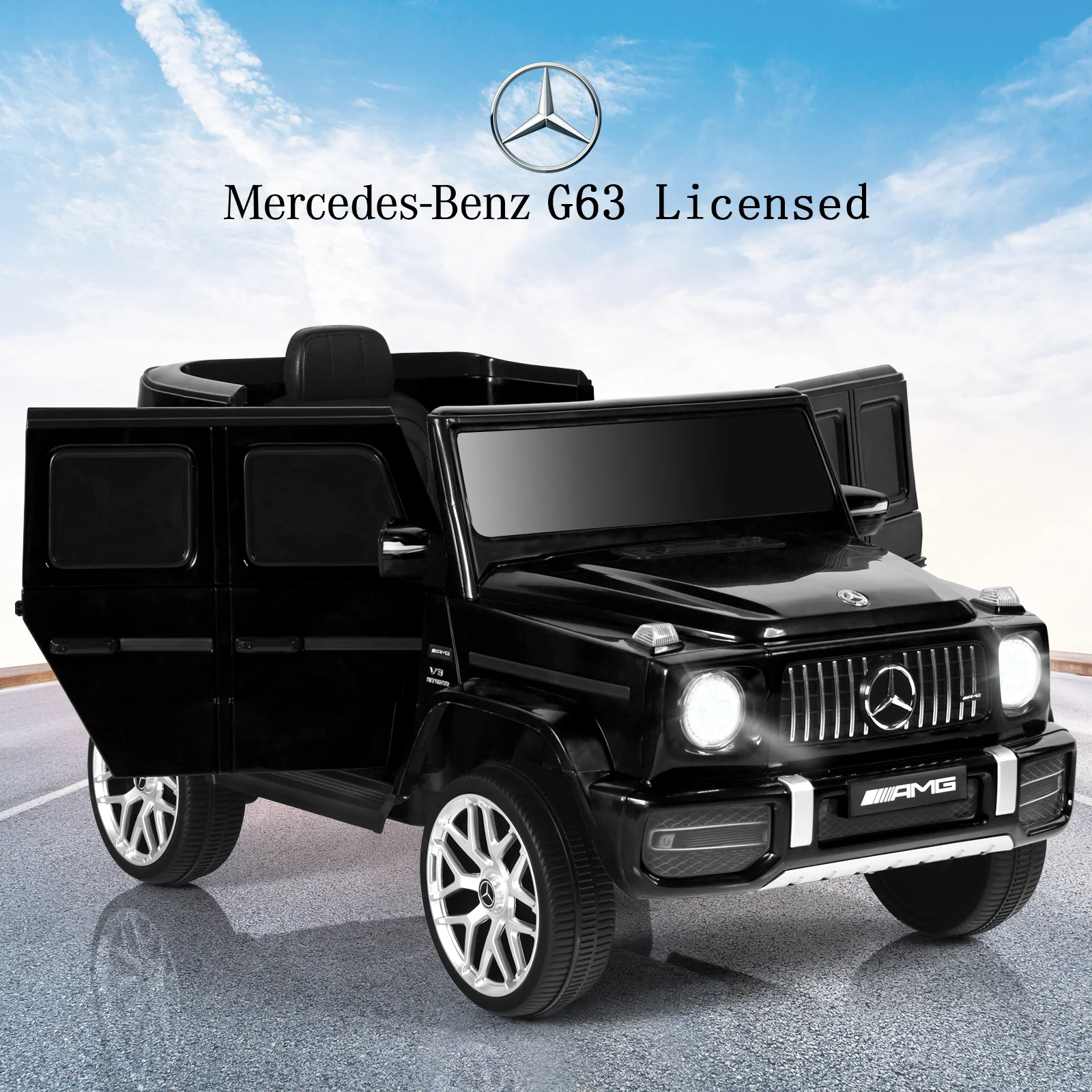 12V Mercedes-Benz G63 Licensed Kids Ride On Car with Remote Control - Image 21