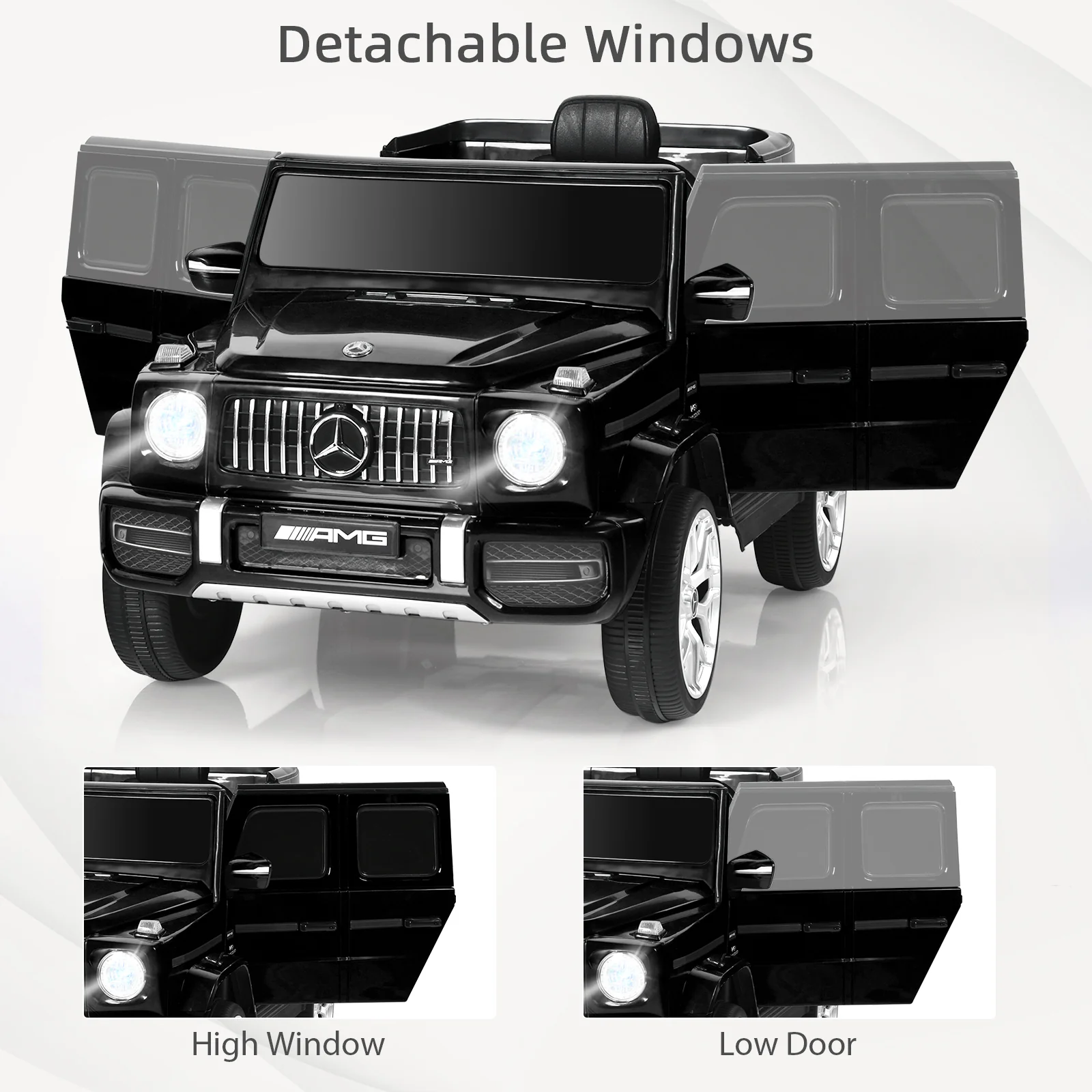 12V Mercedes-Benz G63 Licensed Kids Ride On Car with Remote Control - Image 22
