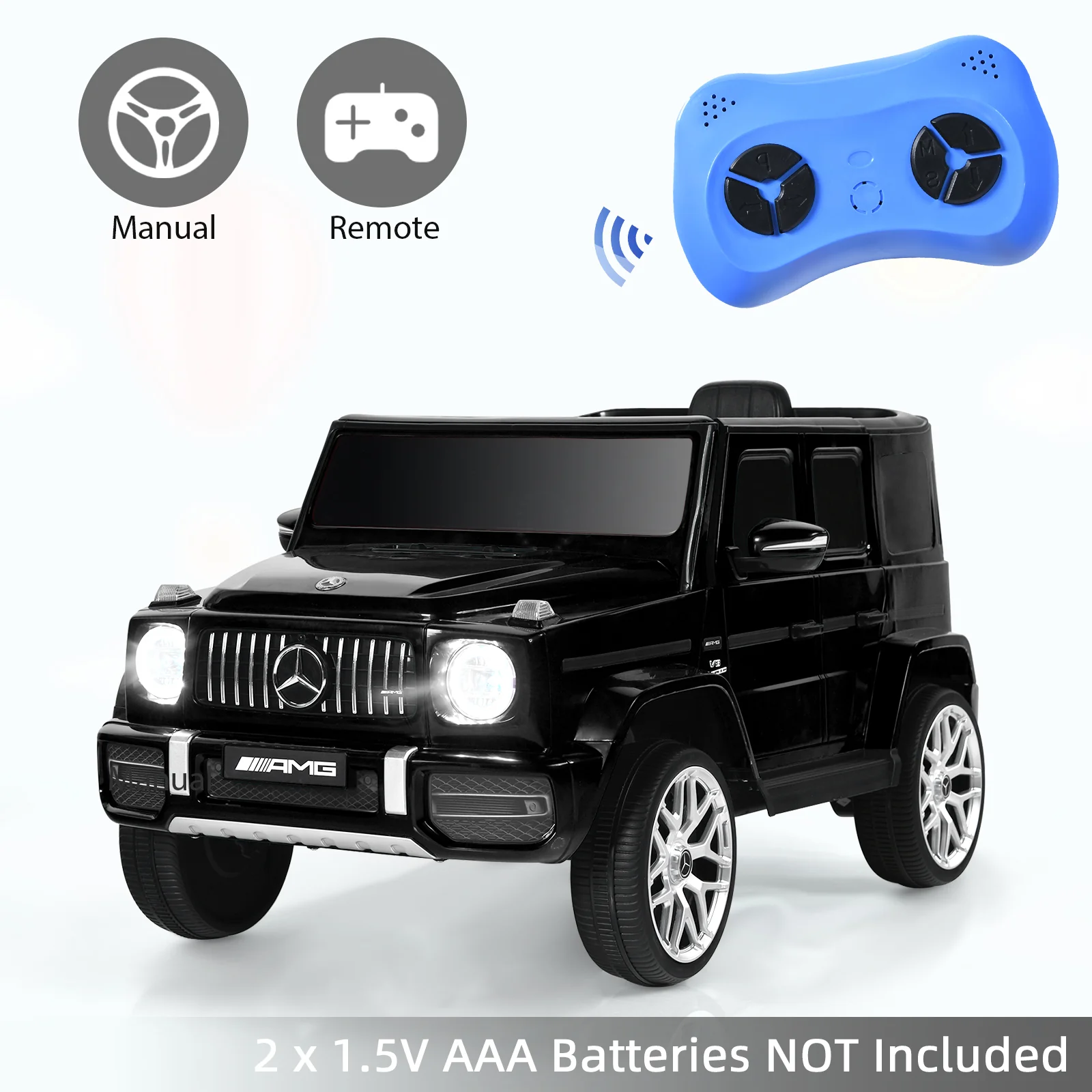 12V Mercedes-Benz G63 Licensed Kids Ride On Car with Remote Control - Image 24