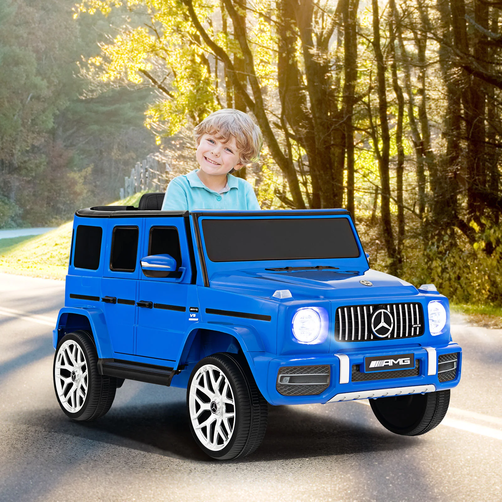 12V Mercedes-Benz G63 Licensed Kids Ride On Car with Remote Control - Image 25