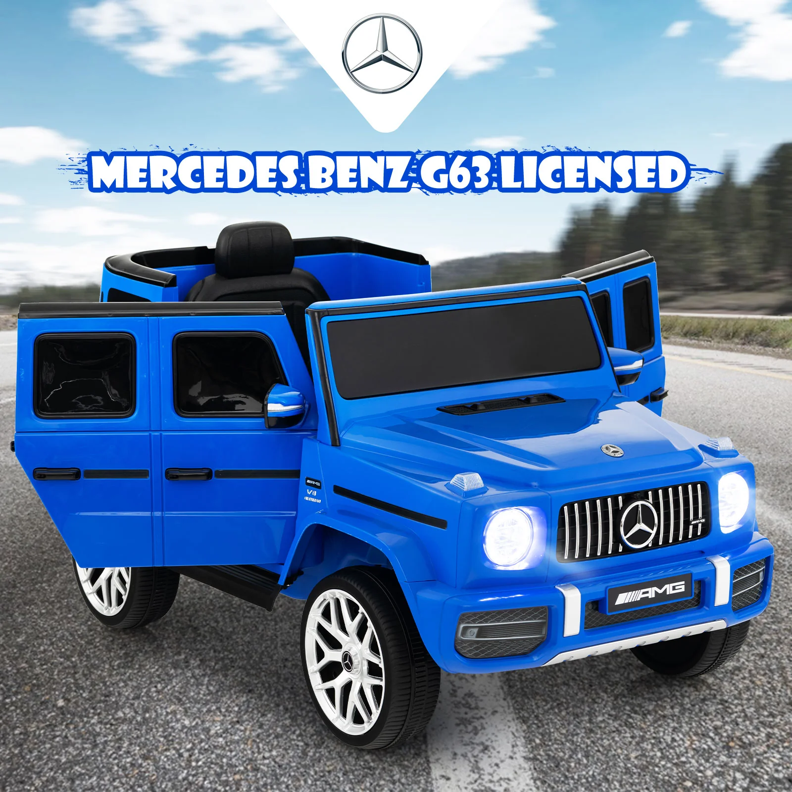 12V Mercedes-Benz G63 Licensed Kids Ride On Car with Remote Control - Image 29