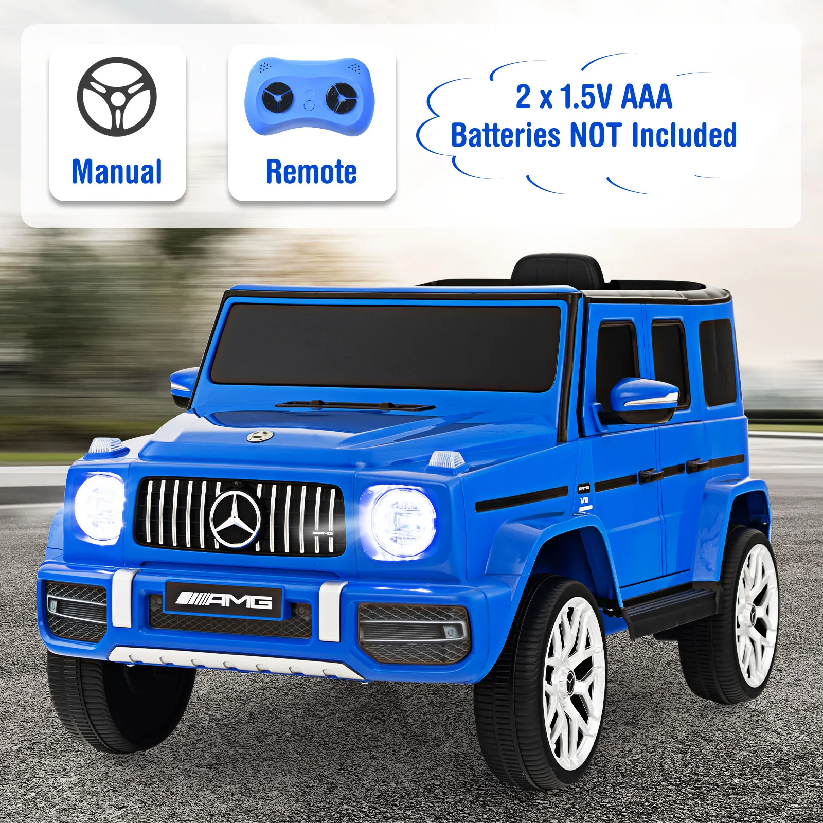 12V Mercedes-Benz G63 Licensed Kids Ride On Car with Remote Control - Image 32