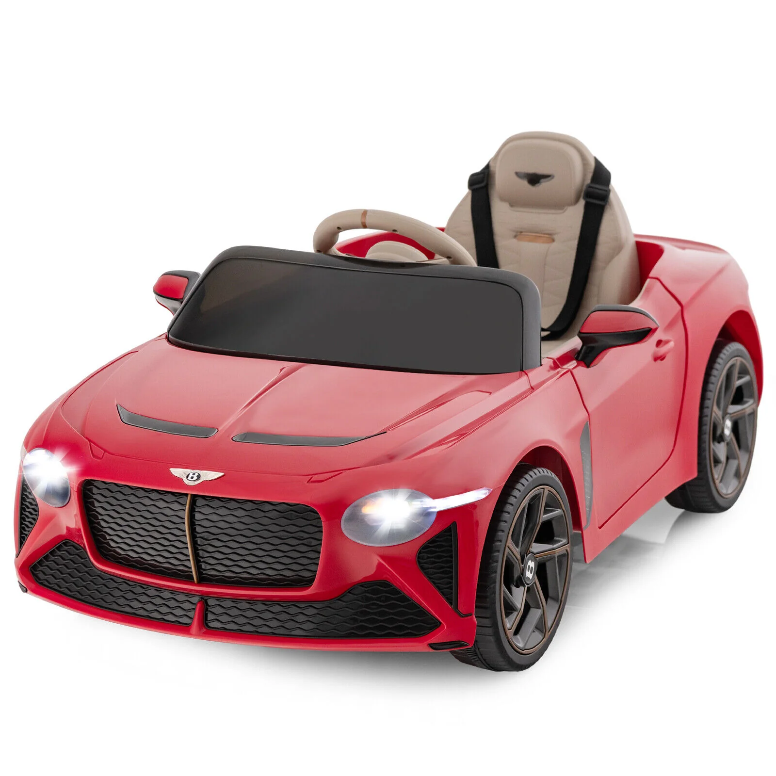 12V Powered Car Kids Ride-on Racer Car Licensed Bentley Bacalar - Image 11