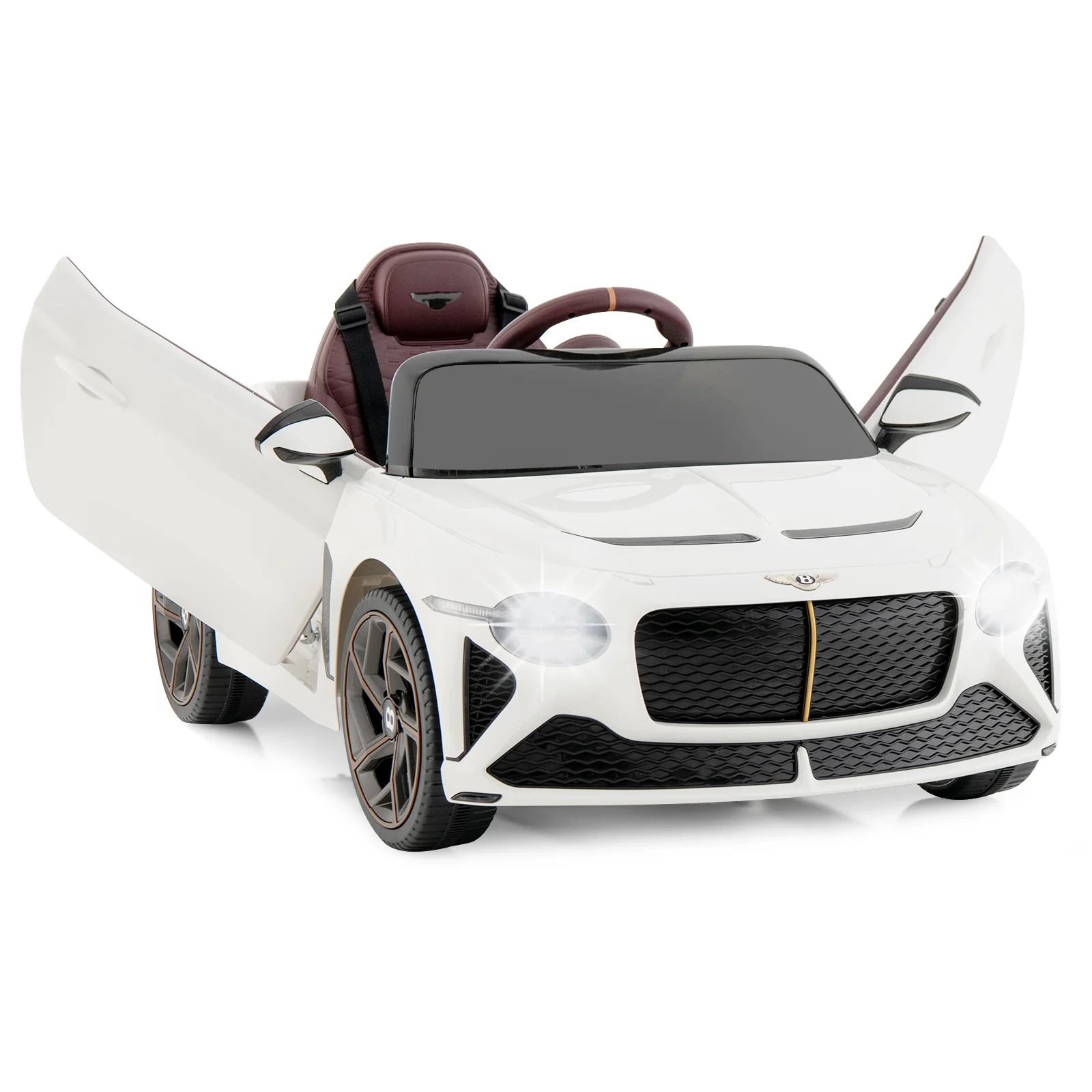 12V Powered Car Kids Ride-on Racer Car Licensed Bentley Bacalar - Image 27