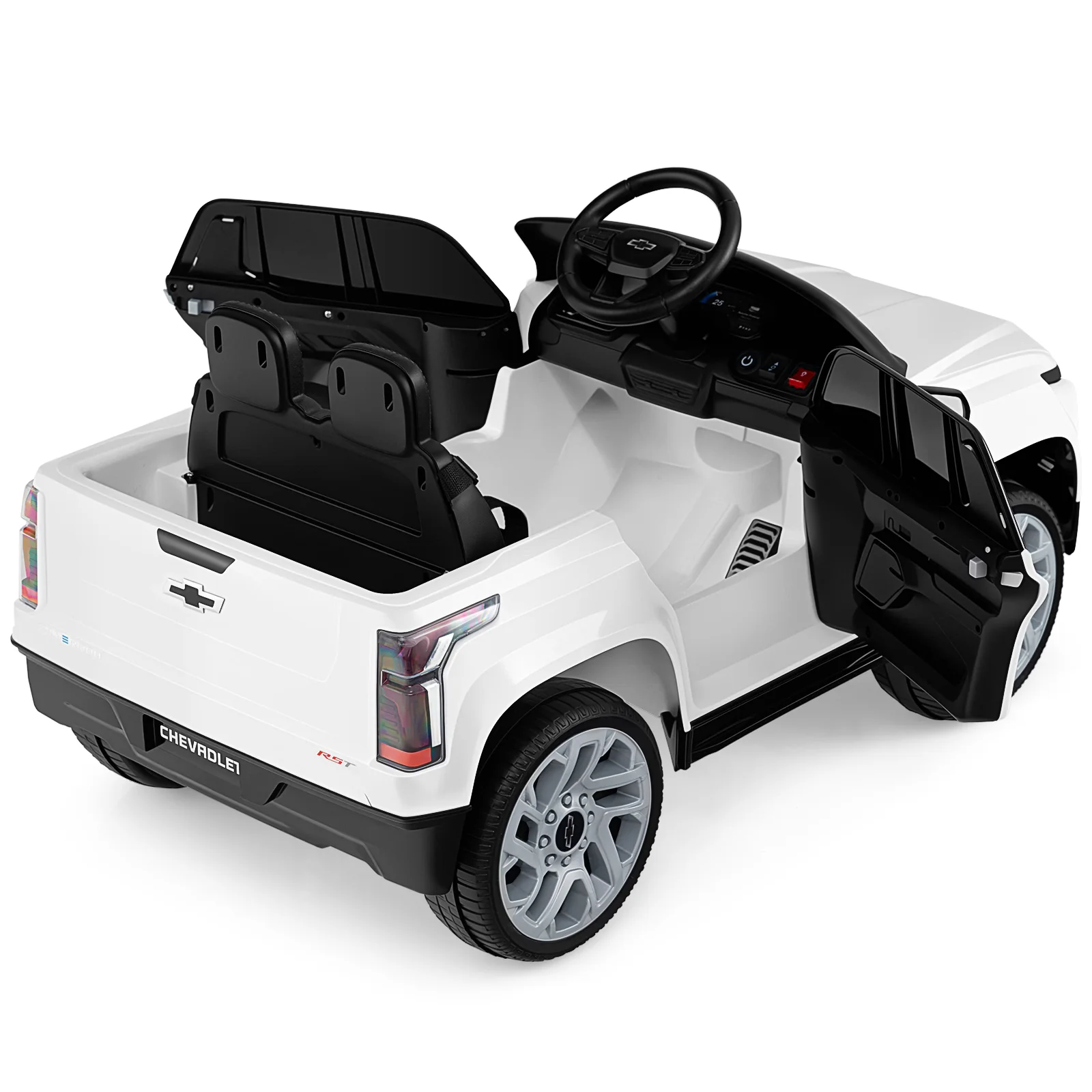 12V Ride on Car Truck Licensed Chevrolet with Remote Control Gift for 3+ - Image 13