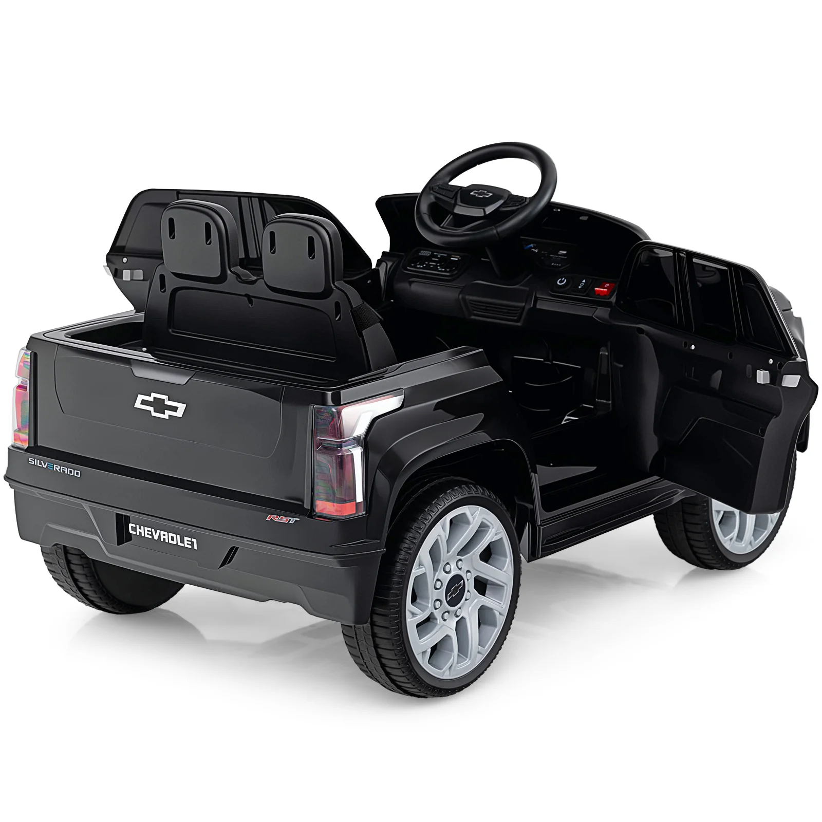 12V Ride on Car Truck Licensed Chevrolet with Remote Control Gift for 3+ - Image 5