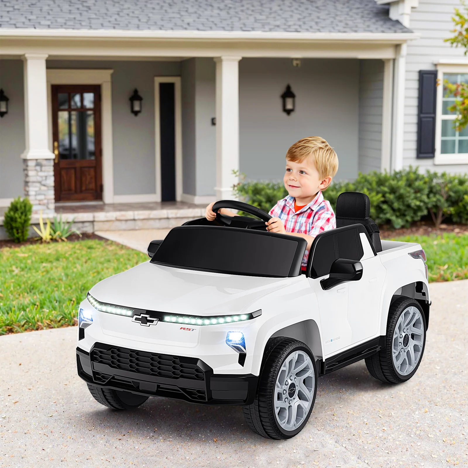 12V Ride on Car Truck Licensed Chevrolet with Remote Control Gift for 3+ - Image 9