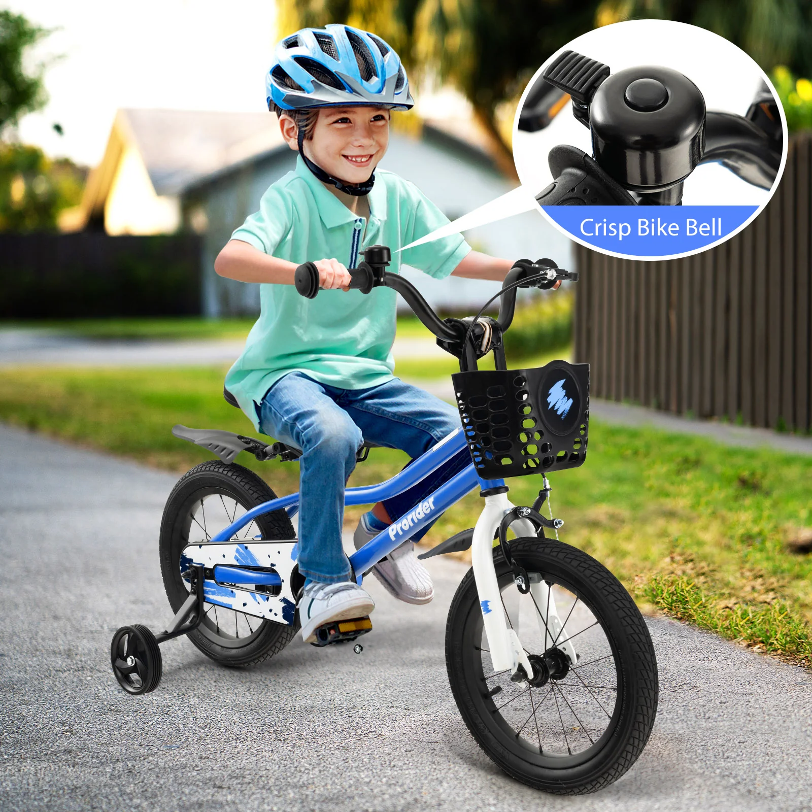 14 Inch Kids Bike with 2 Training Wheels for 3-5 Years Old - Image 18