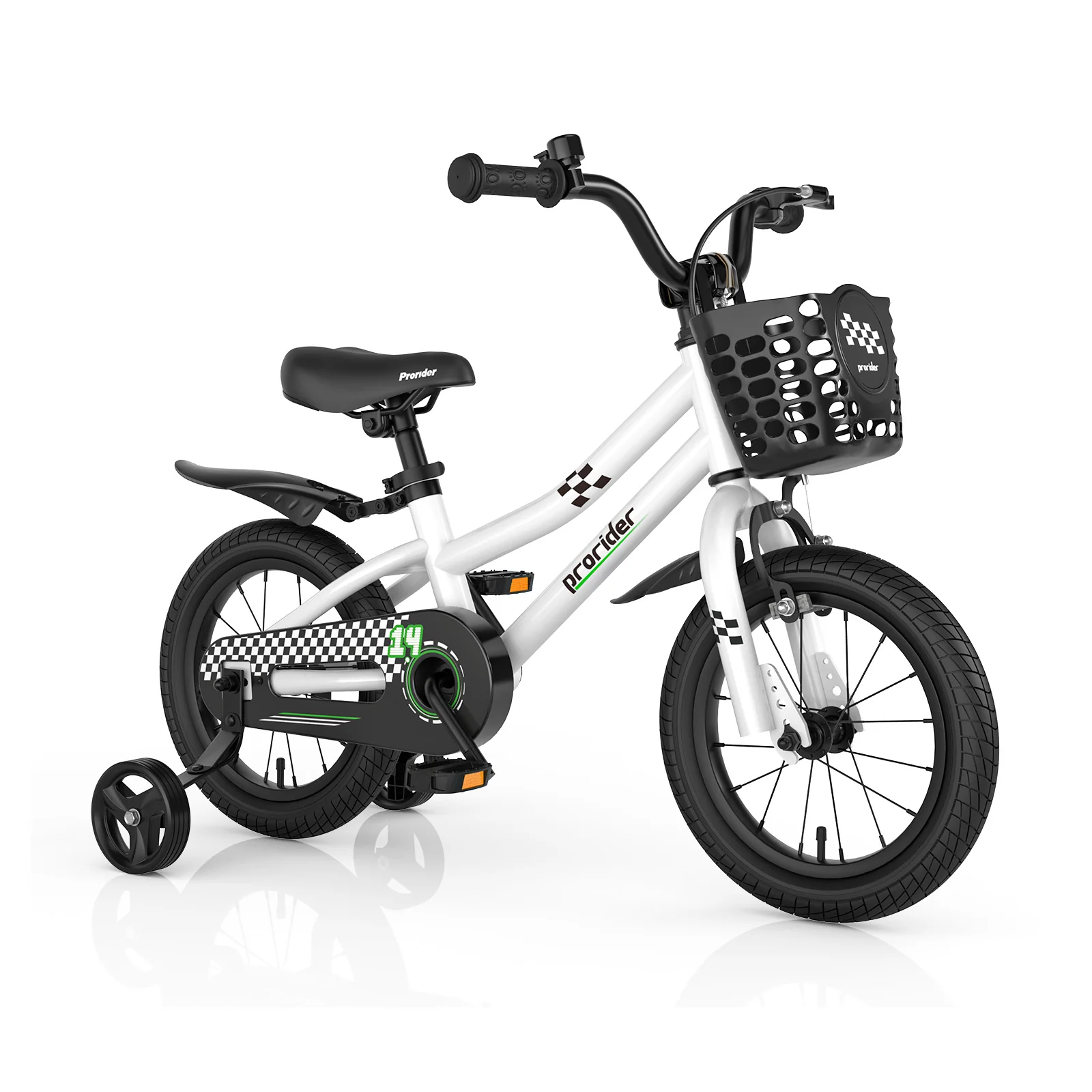 14 Inch Kids Bike with 2 Training Wheels for 3-5 Years Old - Image 3