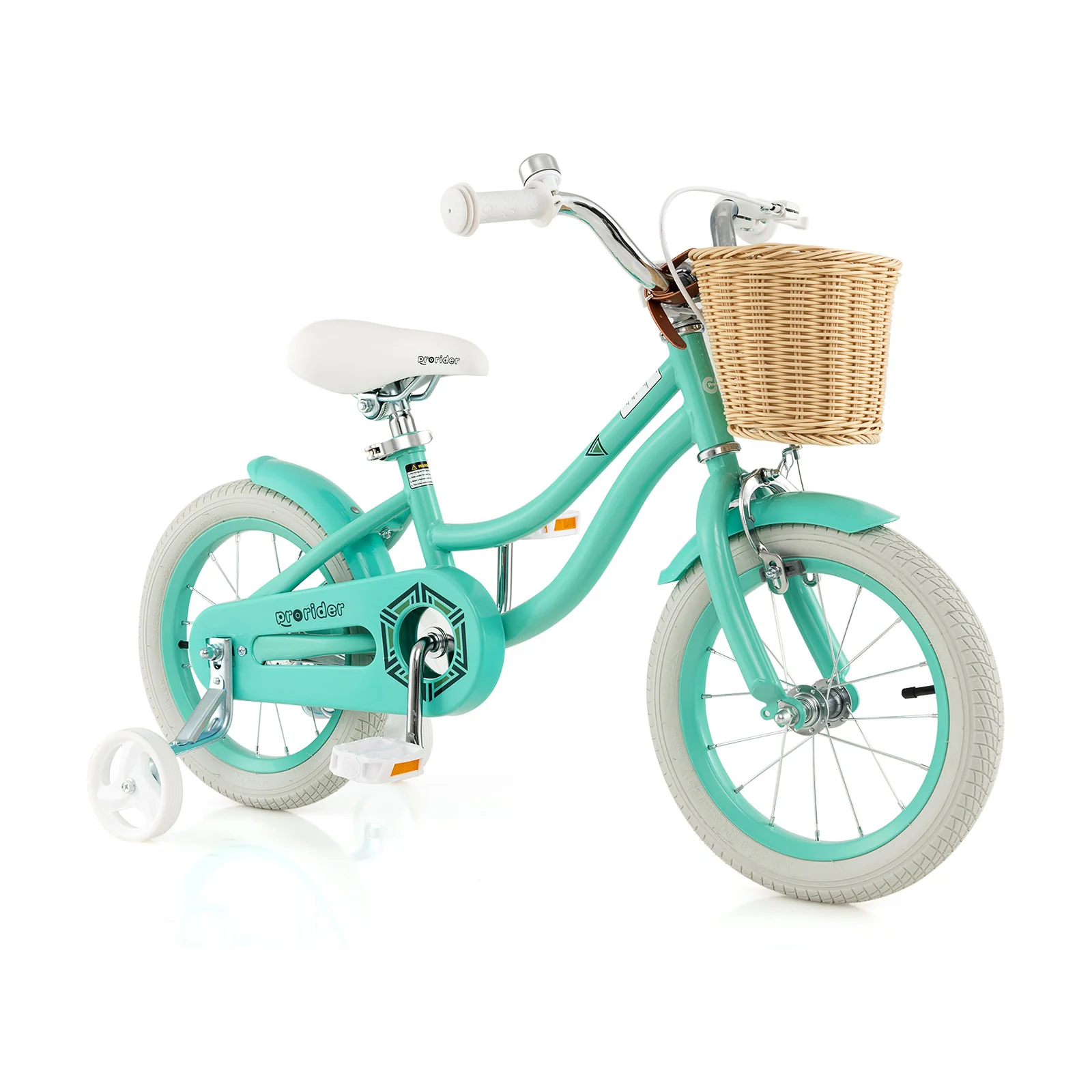14-Inch Kids Bike with Training Wheels and Adjustable Handlebar Seat - Image 11