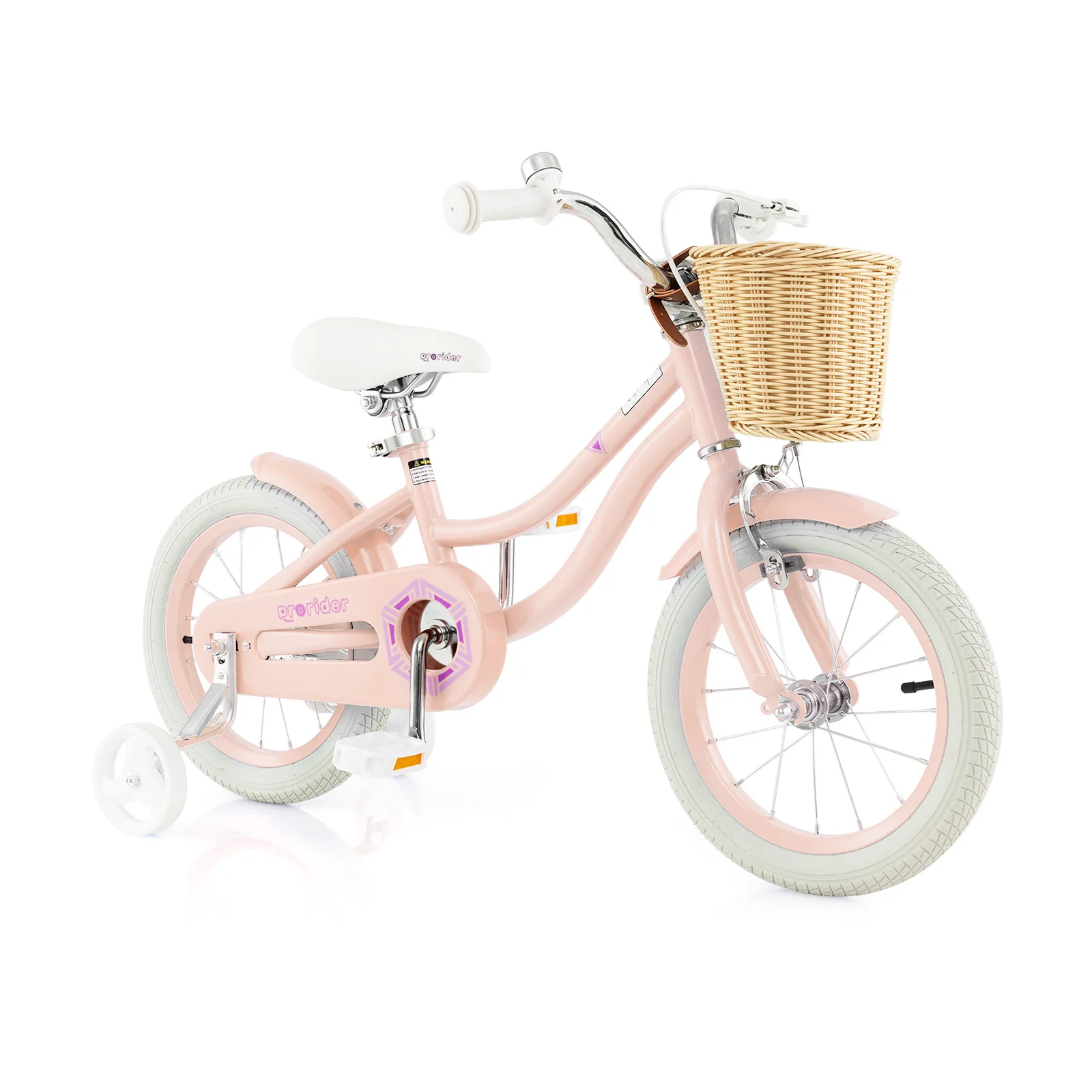 14-Inch Kids Bike with Training Wheels and Adjustable Handlebar Seat - Image 19