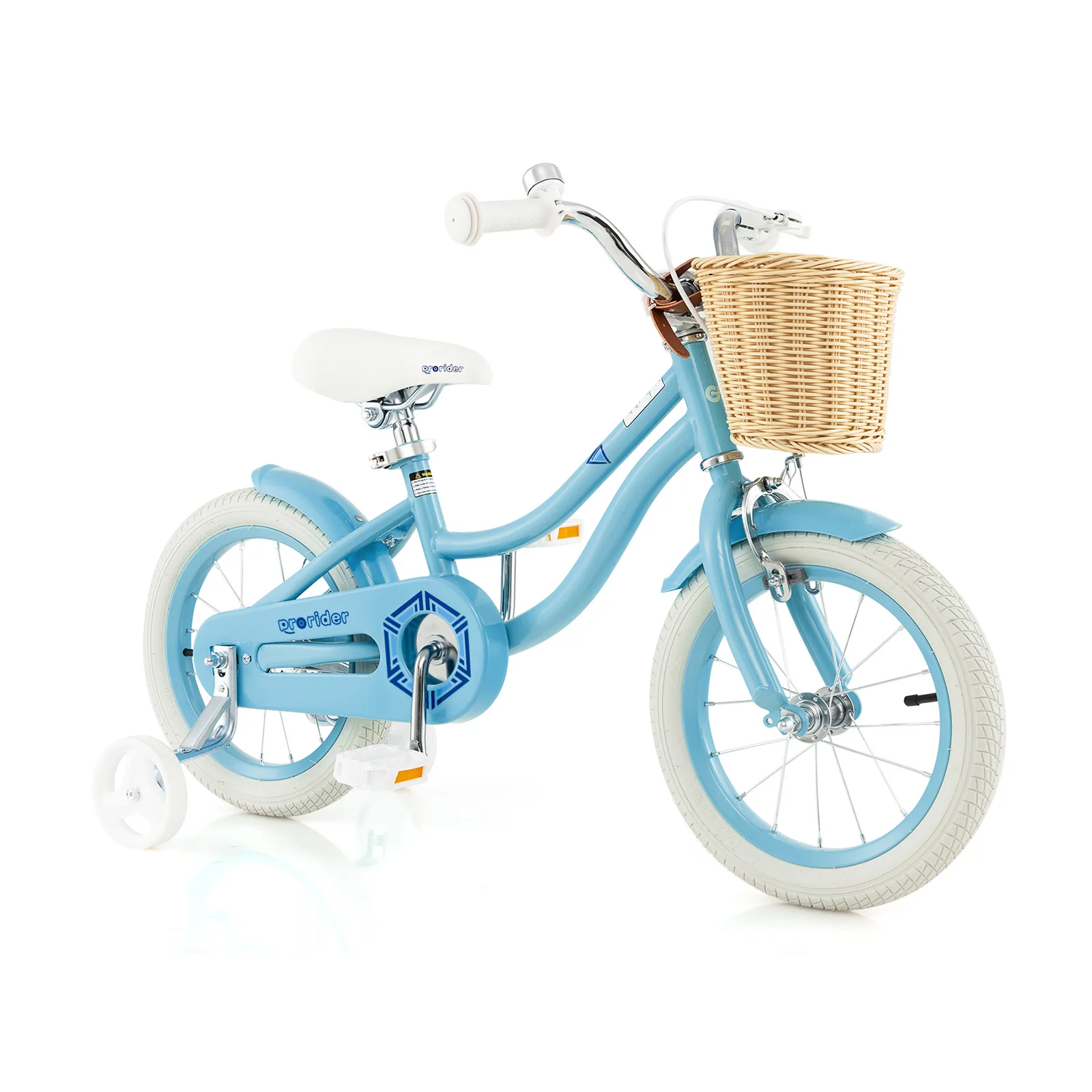 14-Inch Kids Bike with Training Wheels and Adjustable Handlebar Seat - Image 3