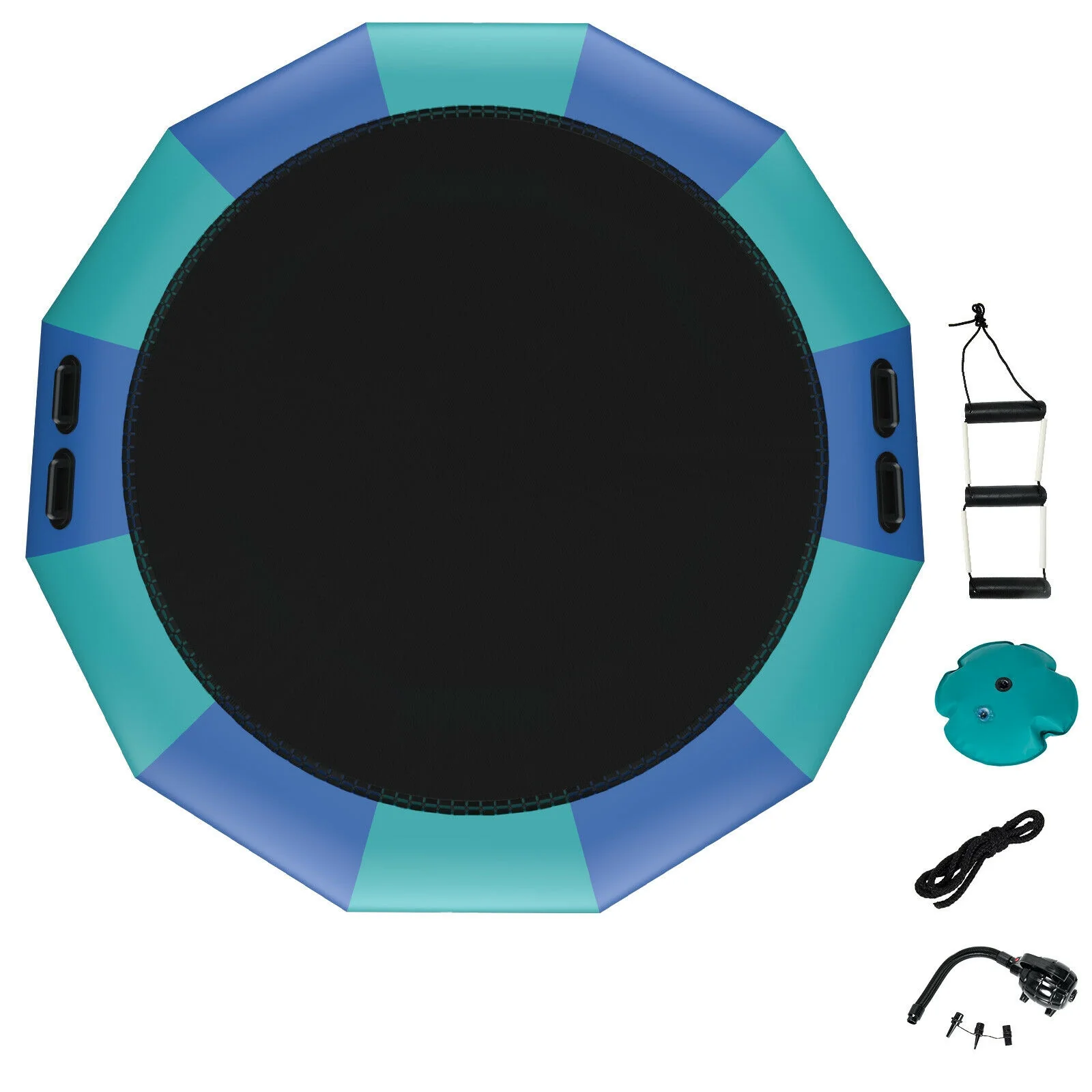 15 Feet Inflatable Splash Padded Water Bouncer Trampoline - Image 12