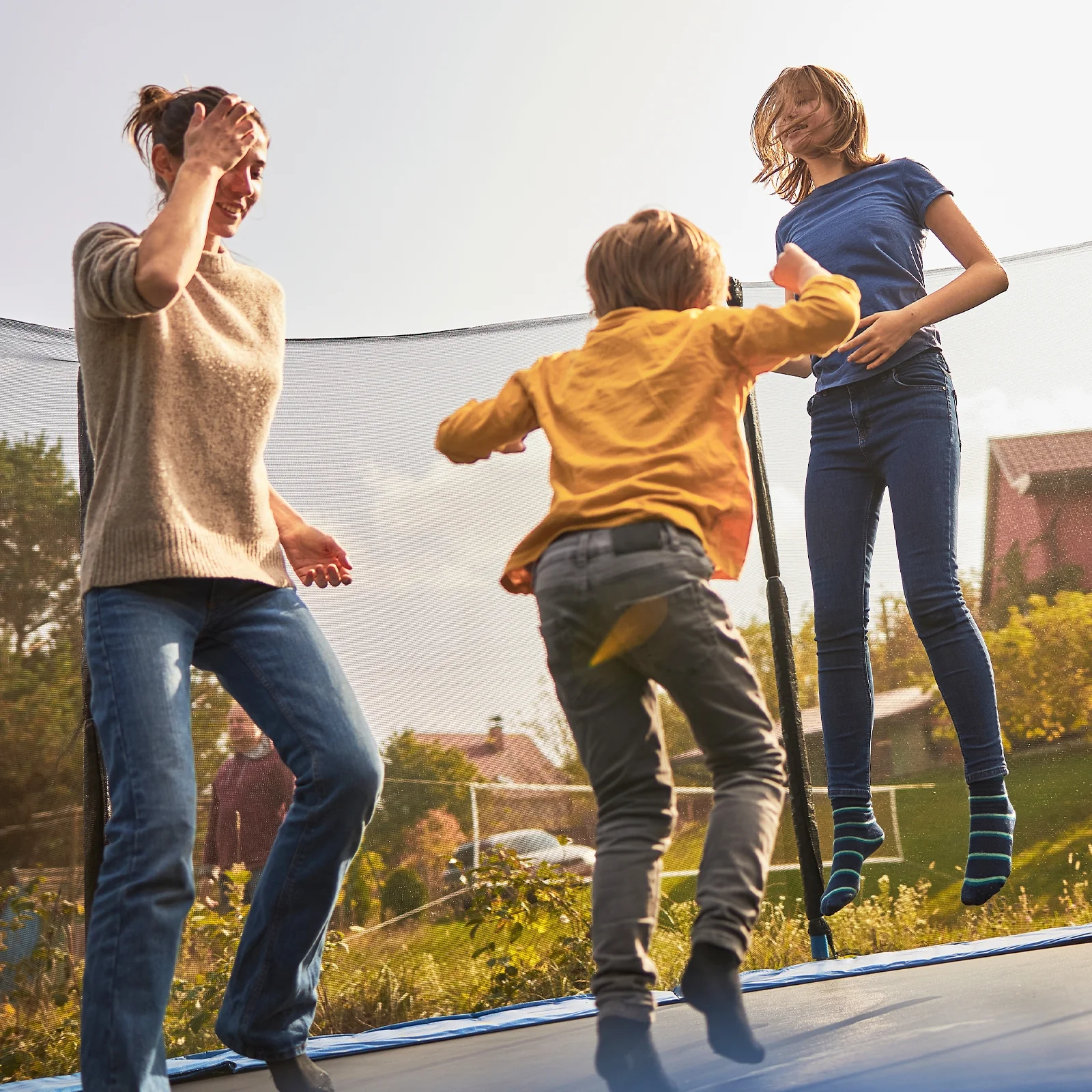 15 Feet Trampoline Safety Replacement Protection Enclosure Net - Image 17