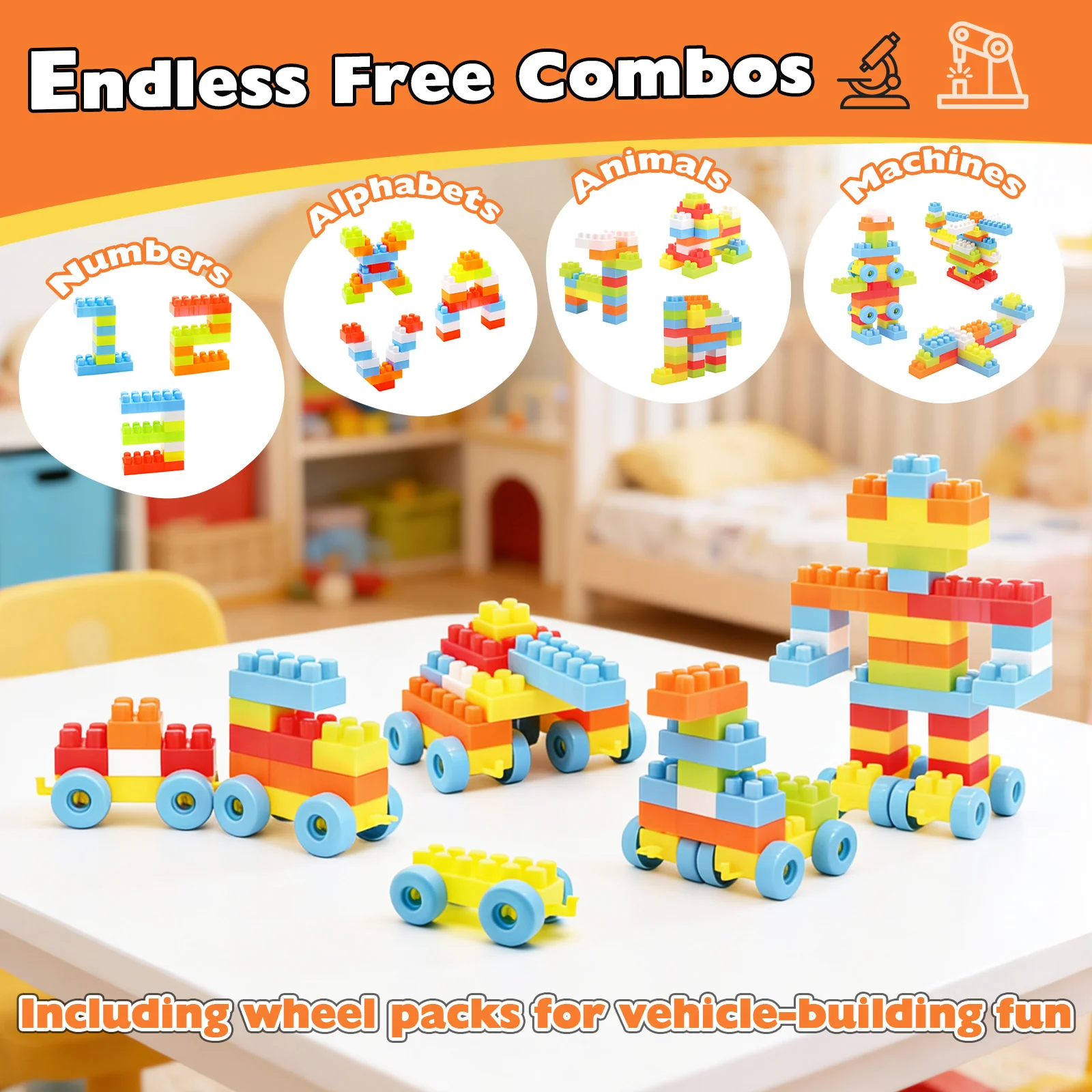 150 Pcs Toddler Building Blocks Toy STEM Montessori Early Learning Toys for 3+ year old - Image 6