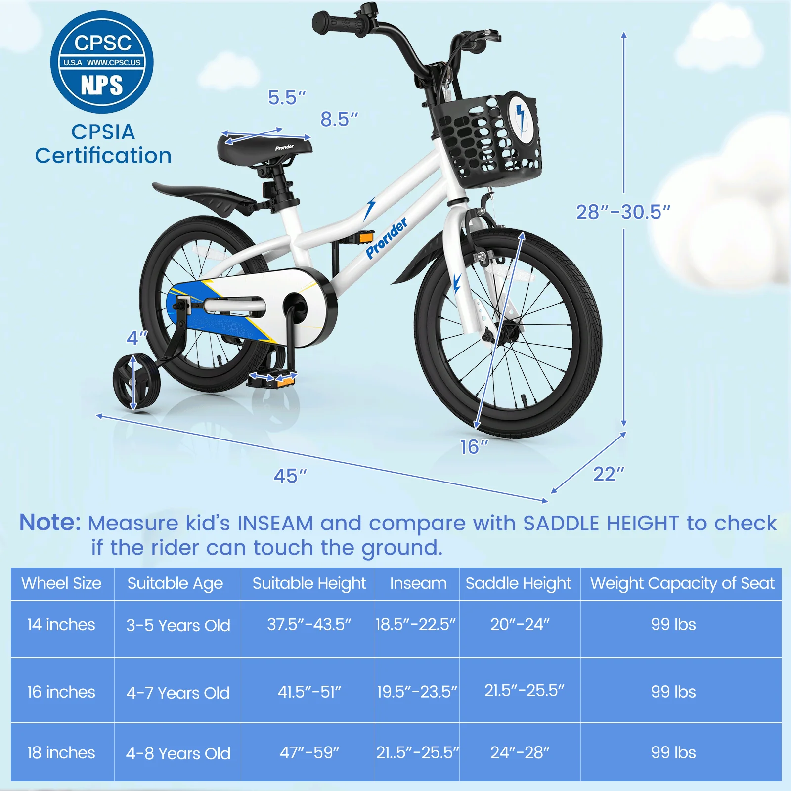 16 Inch Kids Bike with Removable Training Wheels - Image 11