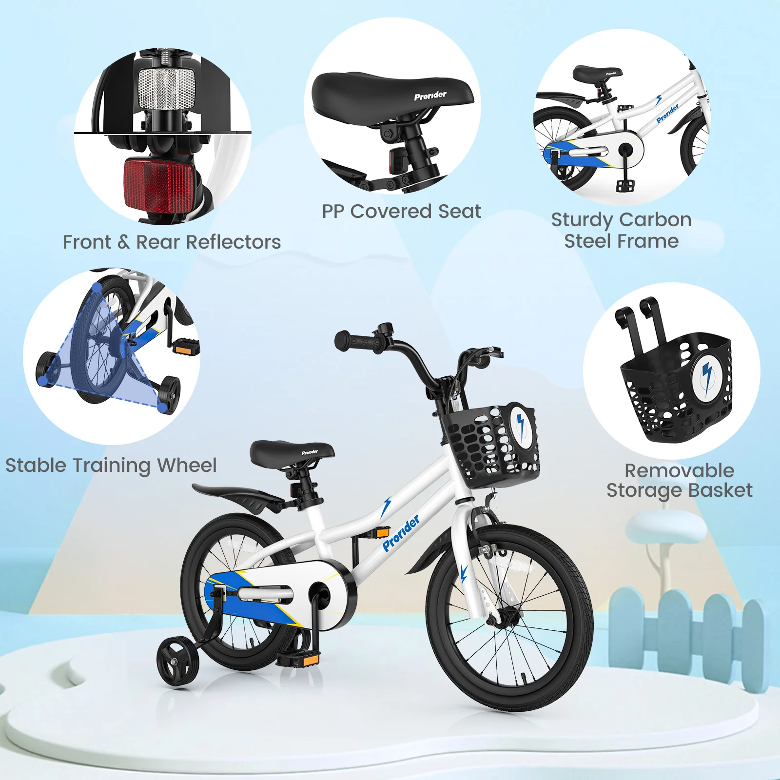 16 Inch Kids Bike with Removable Training Wheels - Image 13
